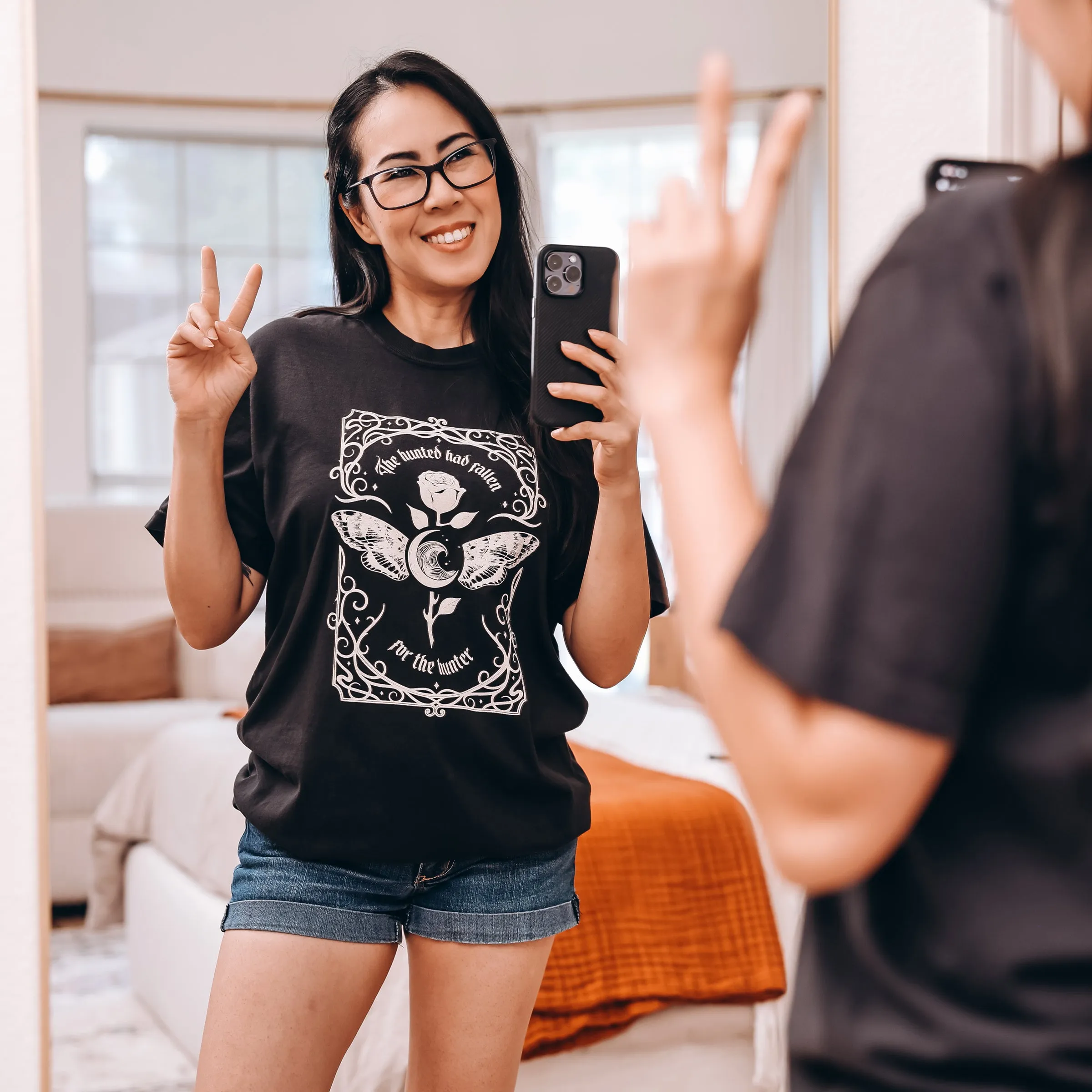 Crimson Moth Inspired Heavy Weight Tee sold by The Bookish Box product image thumbnail 2