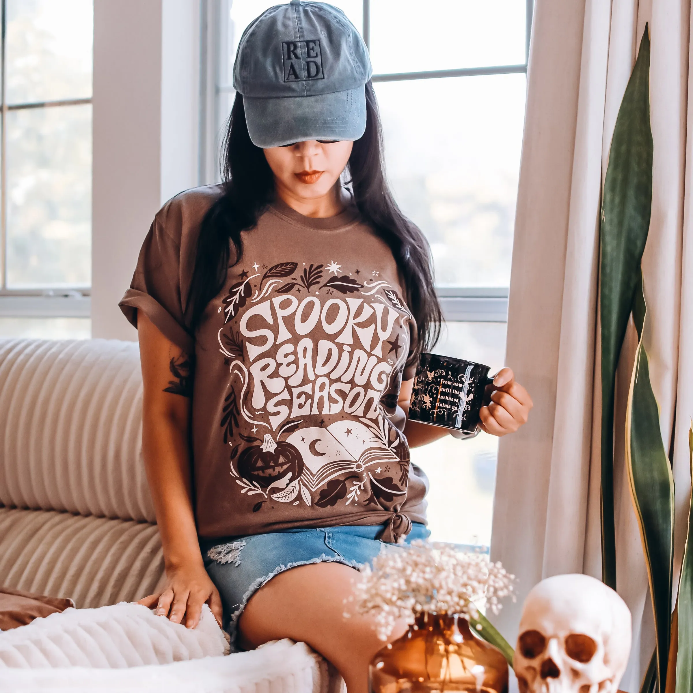 Spooky Reading Season Heavy Weight Tee sold by The Bookish Box product image thumbnail 2