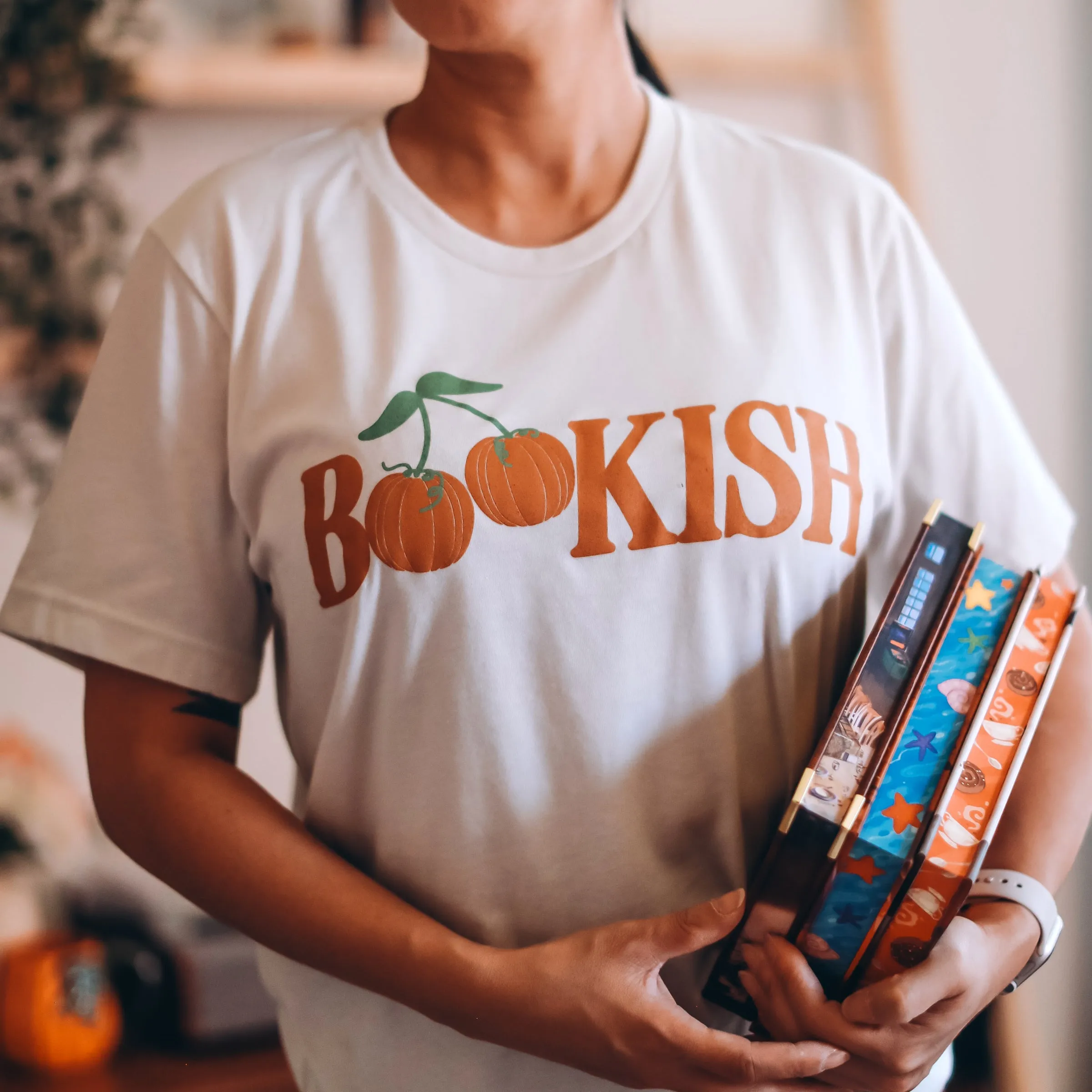 Bookish Pumpkin Tee sold by The Bookish Box