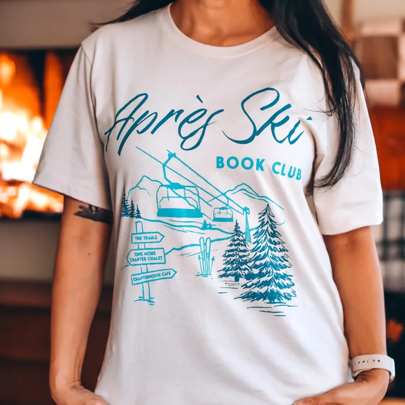 Après Ski Book Club Tee sold by The Bookish Box