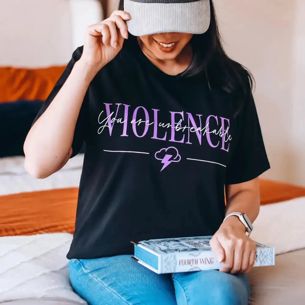 Fourth Wing Inspired: Unbreakable Tee sold by The Bookish Box product image thumbnail 3