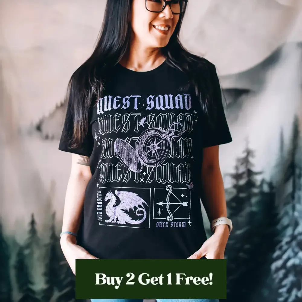 Onyx Storm Inspired: Quest Squad Tee sold by The Bookish Box