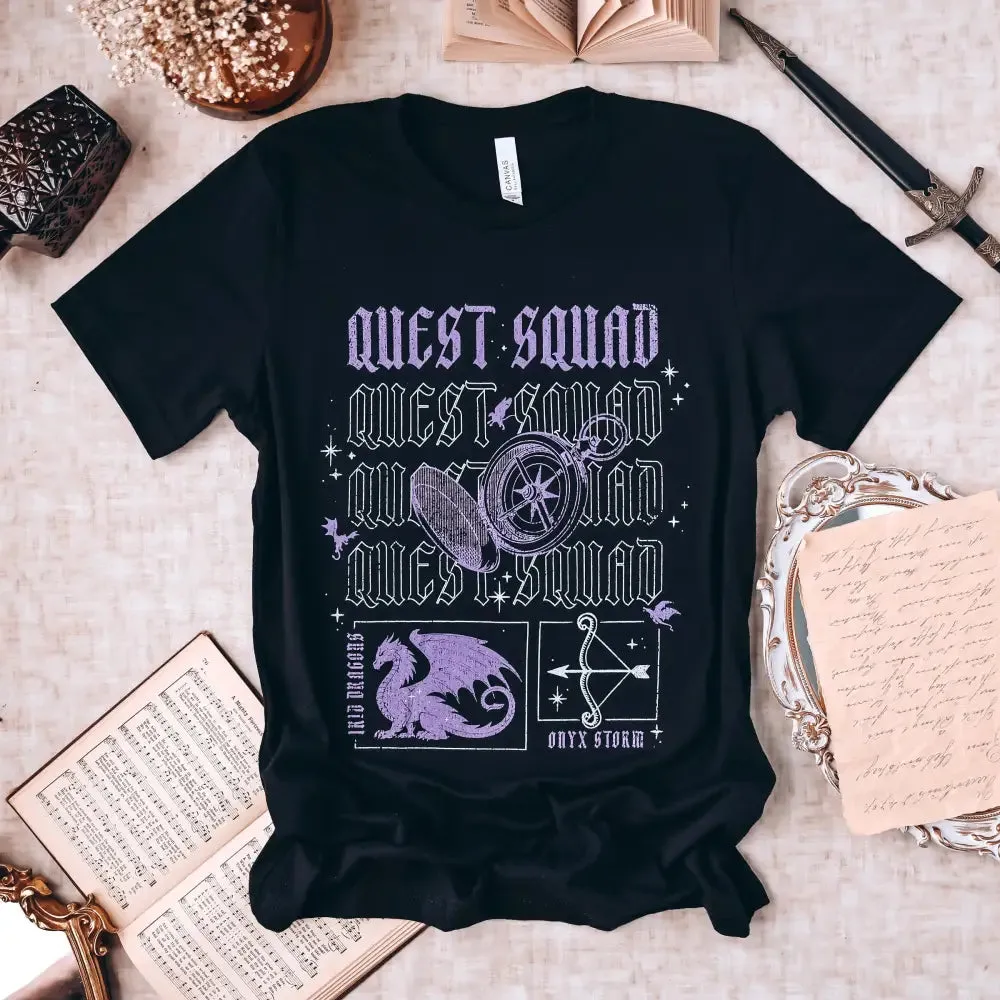 Onyx Storm Inspired: Quest Squad Tee sold by The Bookish Box product image thumbnail 4