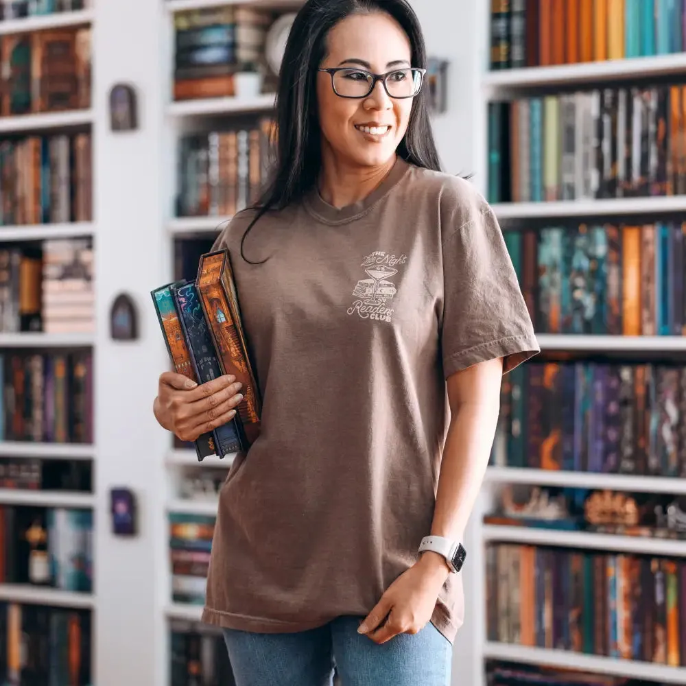Late Night Reader Heavy Weight Tee sold by The Bookish Box product image thumbnail 4