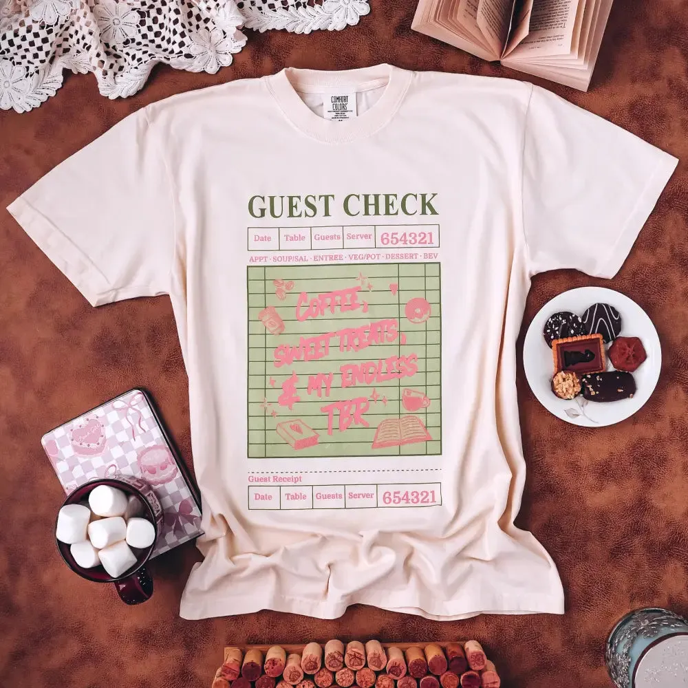 Guest Check Heavy Weight Tee sold by The Bookish Box product image thumbnail 4