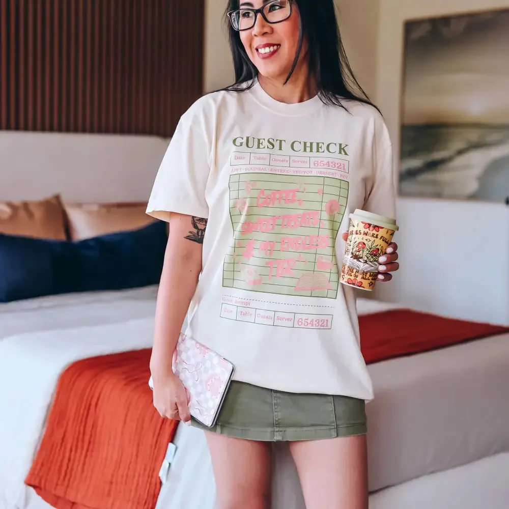 Guest Check Heavy Weight Tee sold by The Bookish Box product image thumbnail 2