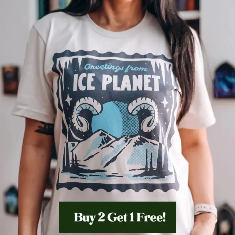 Ice Planet Barbarian Inspired Tee sold by The Bookish Box