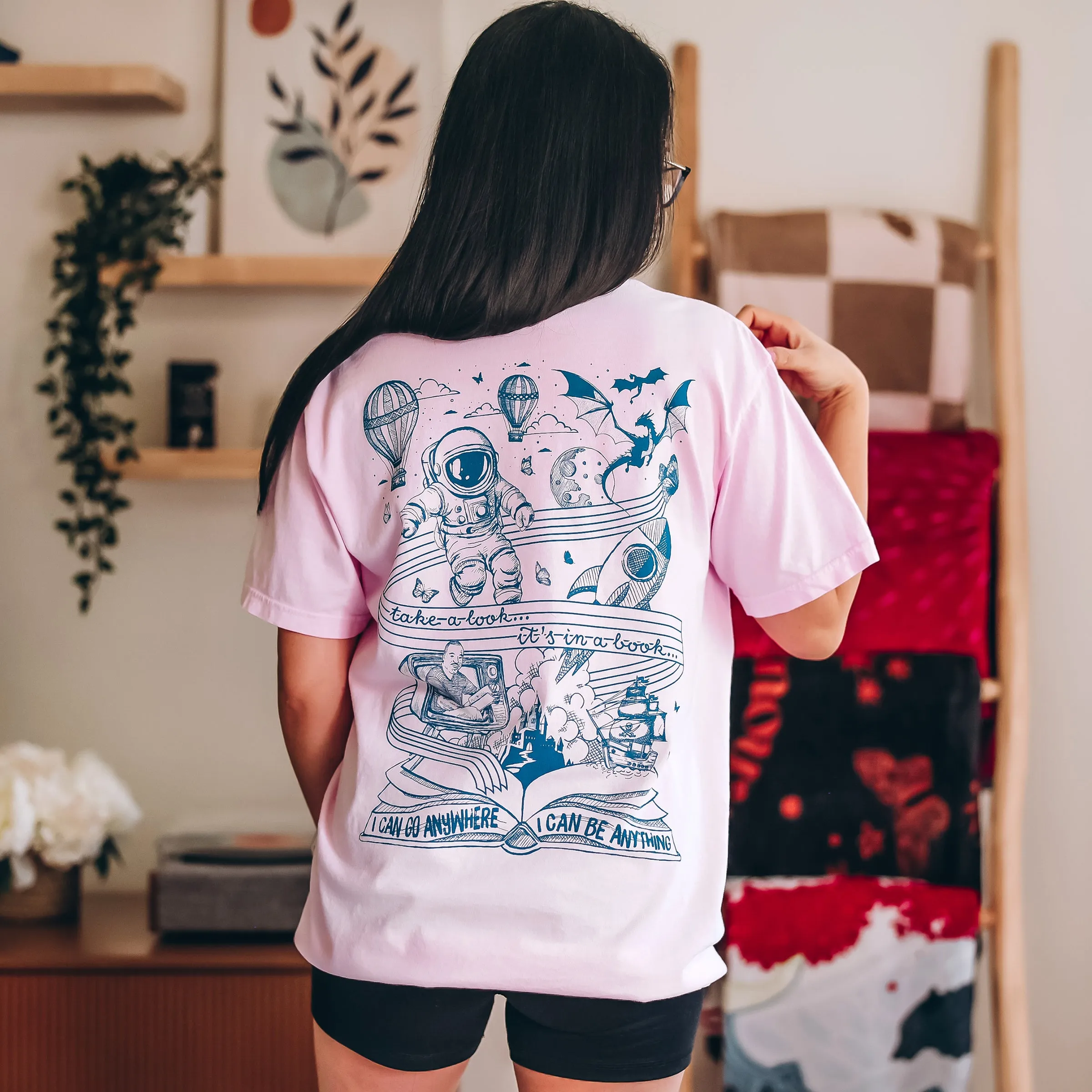 Reading Rainbow Heavy Weight Tee sold by The Bookish Box product image thumbnail 2