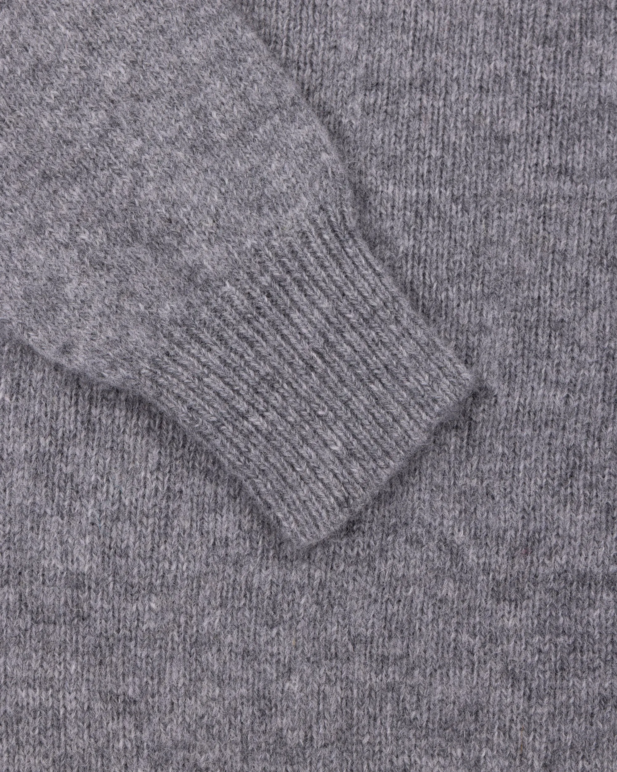 Shetland Wool Crew Neck Sweater - Grey sold by Natalino product image thumbnail 3