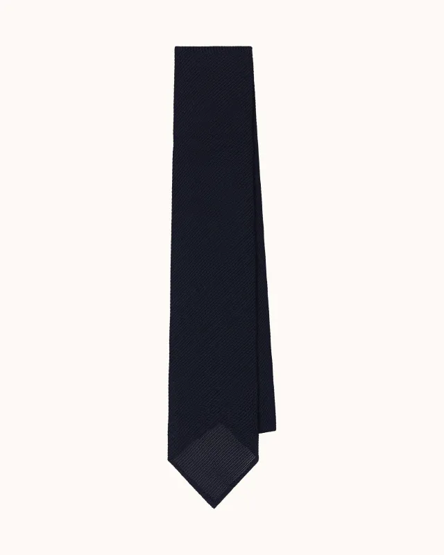 Shibumi Firenze - Grenadine / Garza Fina Tie - Midnight made by Natalino