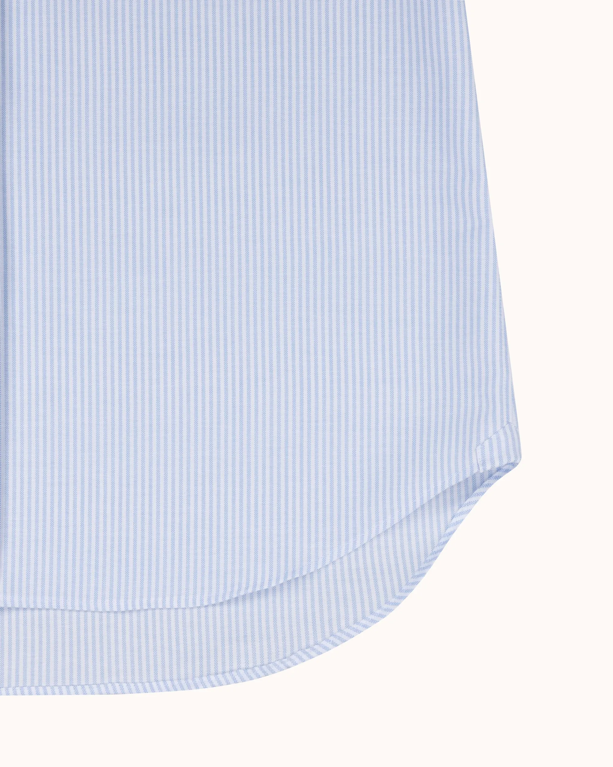 Button Down Collar Shirt - Blue Stripe Oxford Cotton sold by Natalino product image thumbnail 5