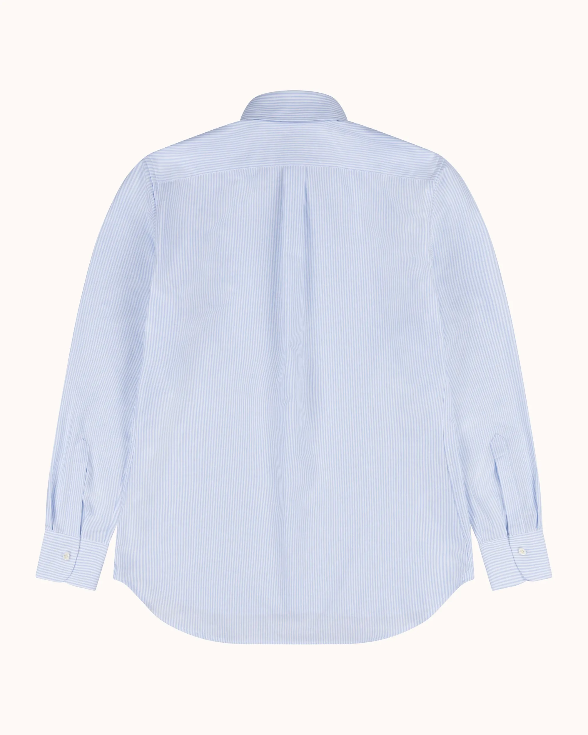 Button Down Collar Shirt - Blue Stripe Oxford Cotton sold by Natalino product image thumbnail 4