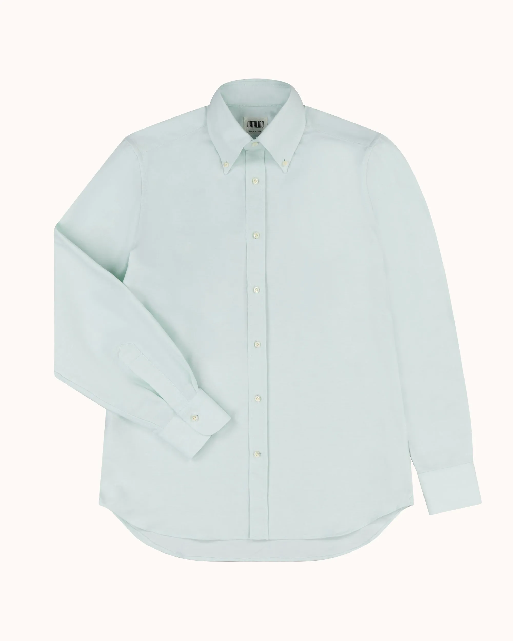 Button Down Collar Shirt - Green Oxford Cotton sold by Natalino product image thumbnail 3