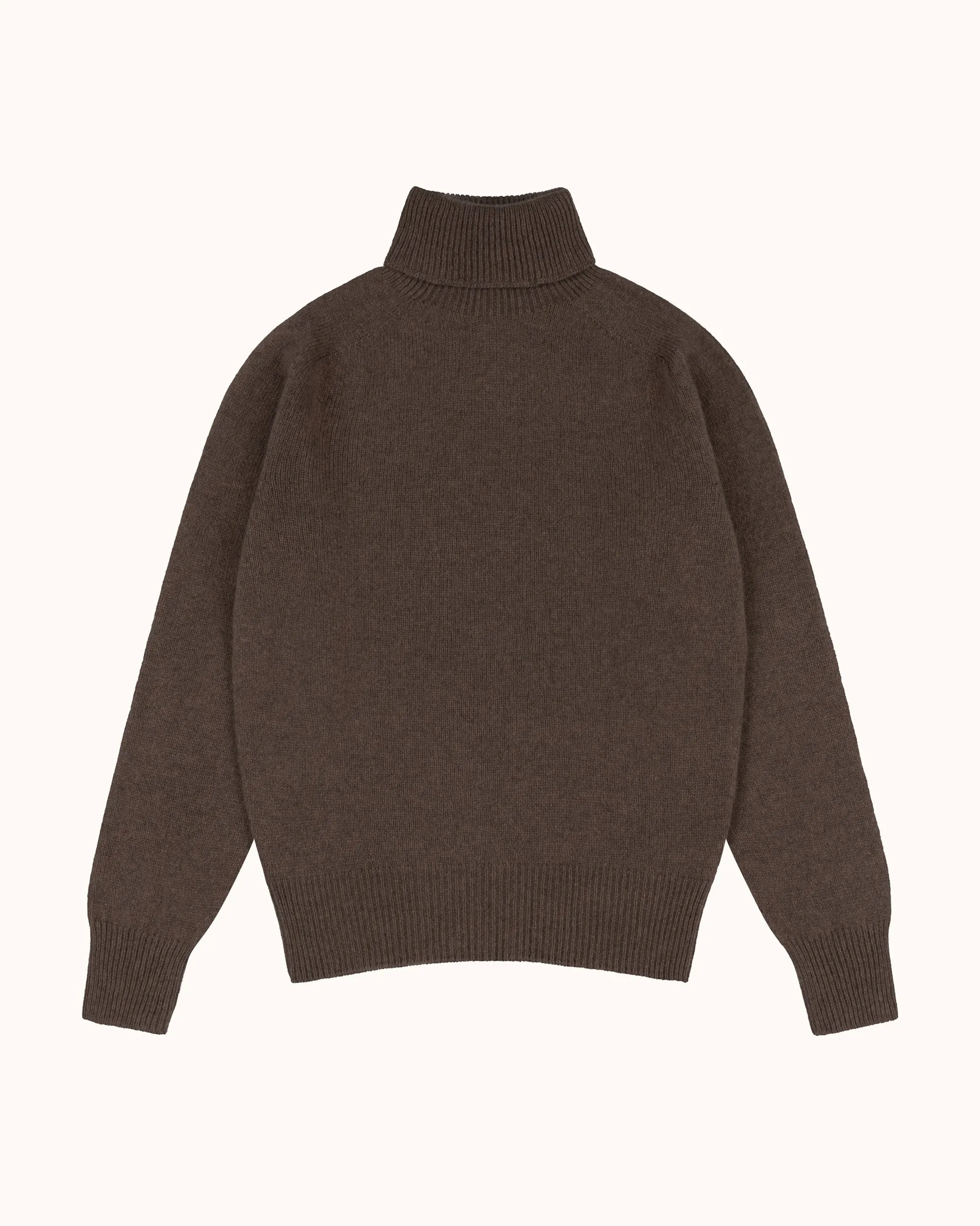 Lambswool Rollneck Sweater - Brown sold by Natalino