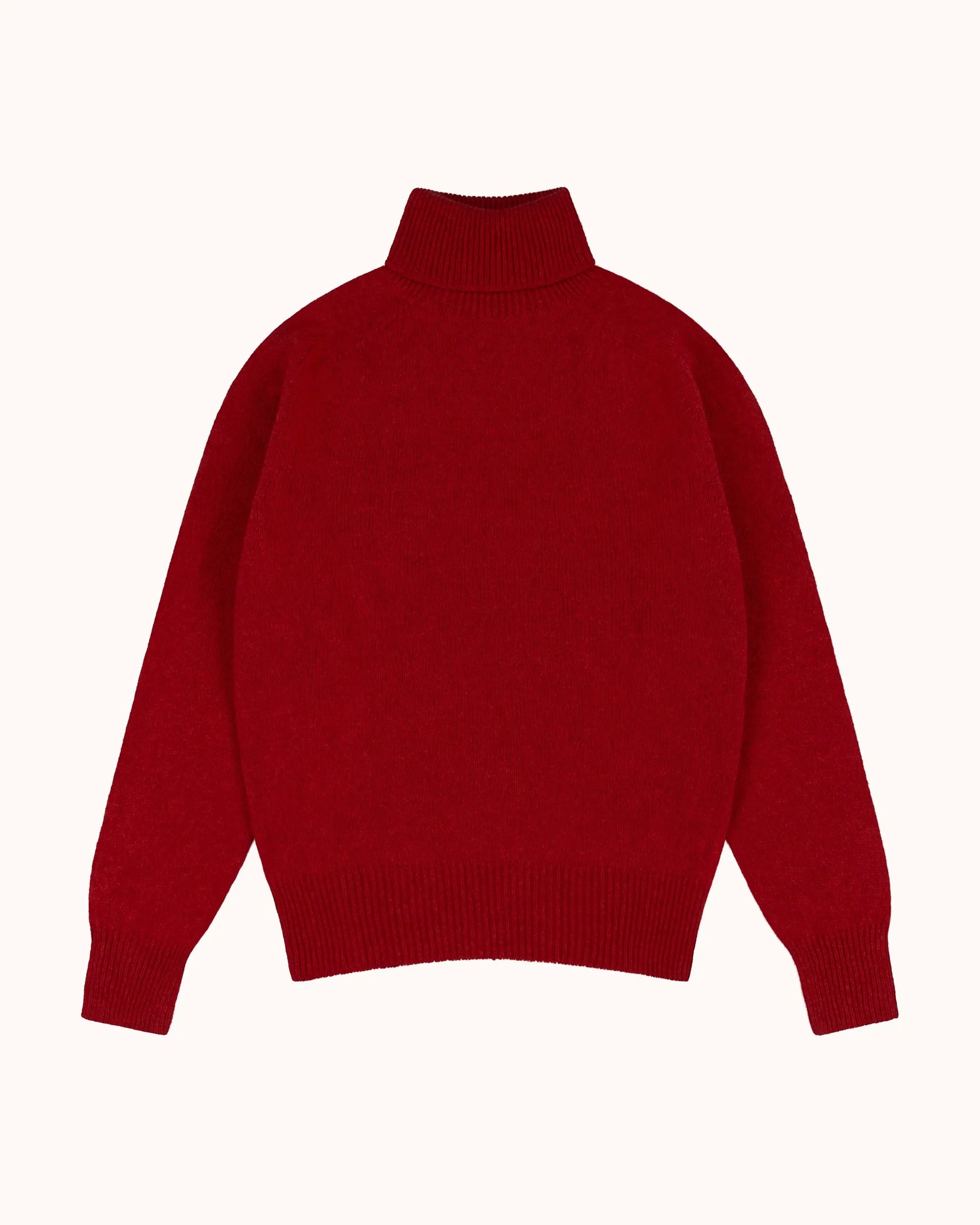 Lambswool Rollneck Sweater - Red sold by Natalino