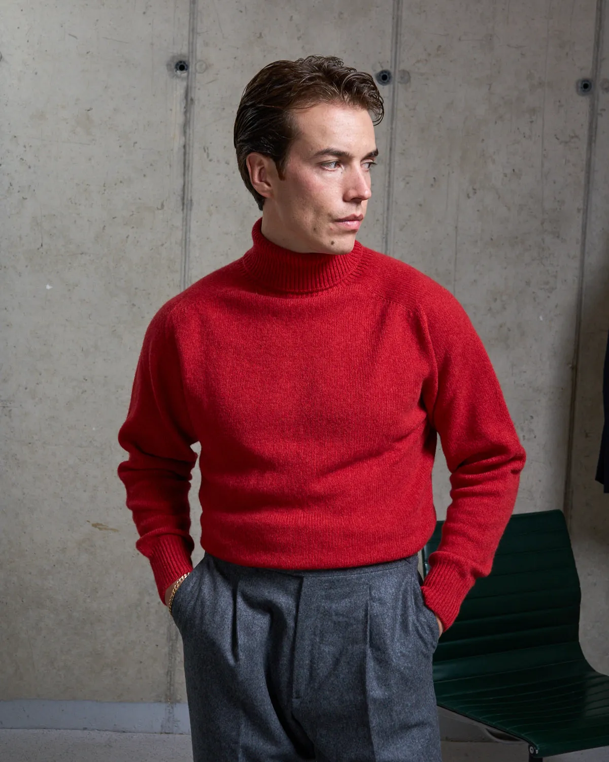 Lambswool Rollneck Sweater - Red sold by Natalino product image thumbnail 5