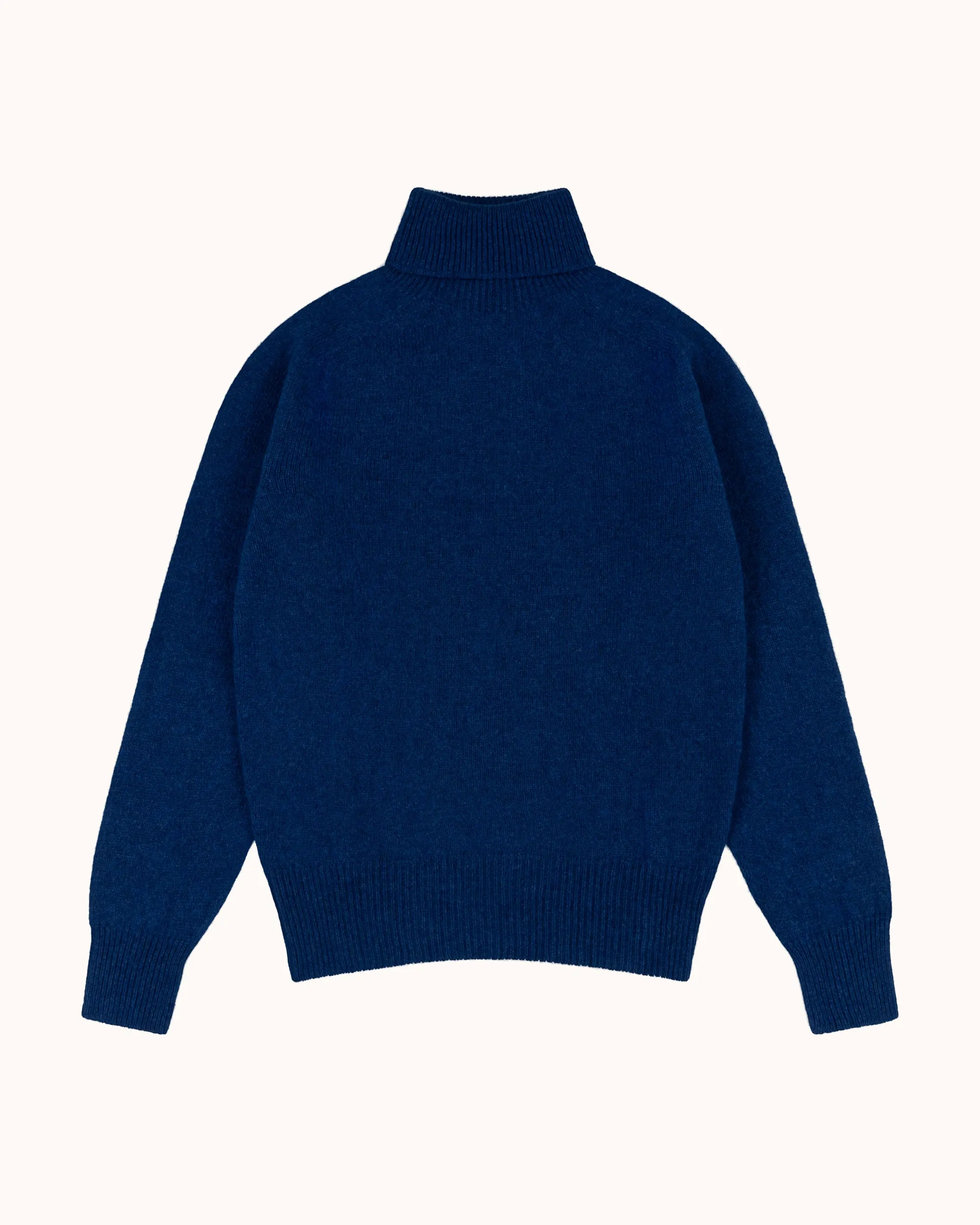 Lambswool Rollneck Sweater - Blue sold by Natalino
