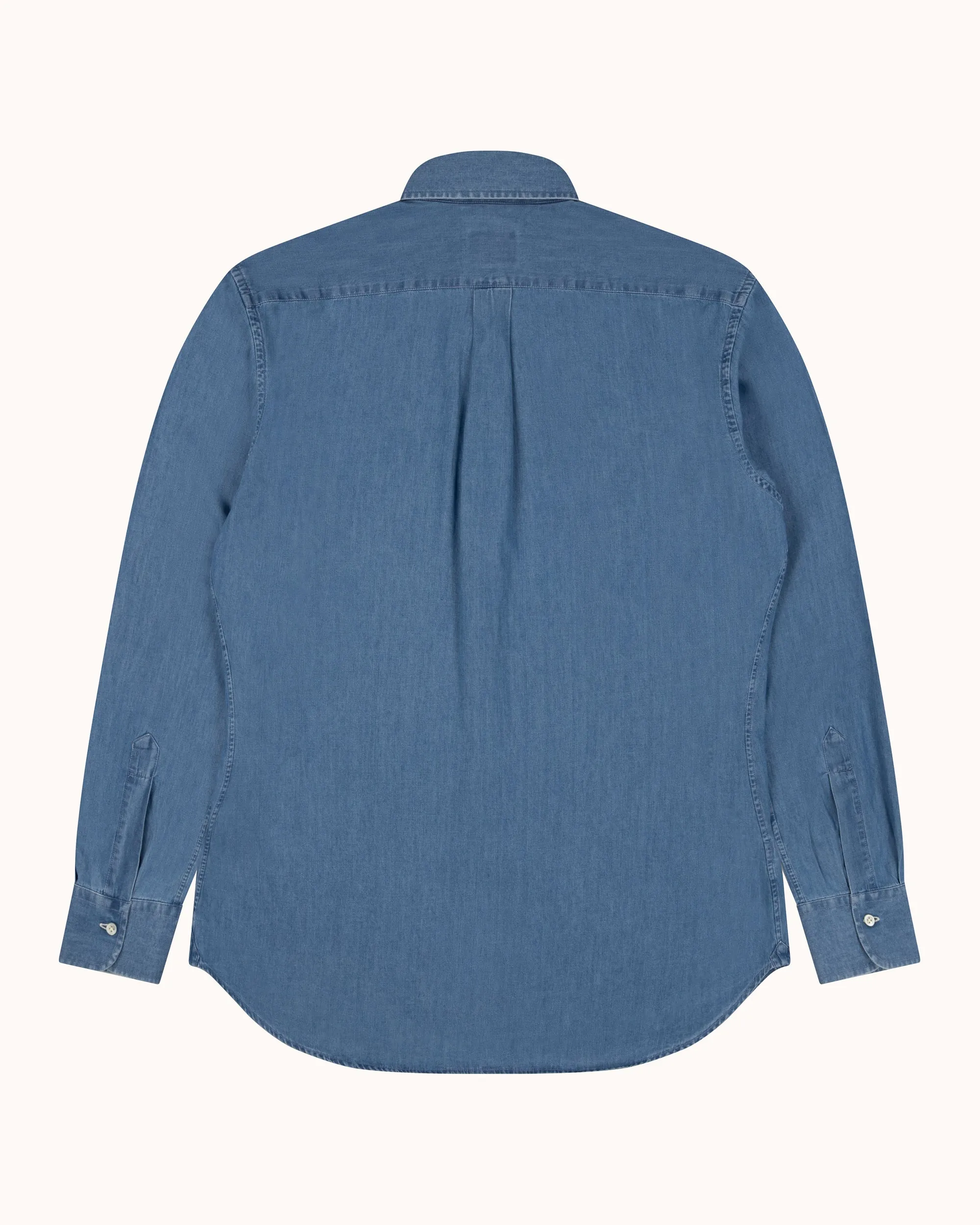 Button Down Collar Shirt - Wash Denim sold by Natalino product image thumbnail 4