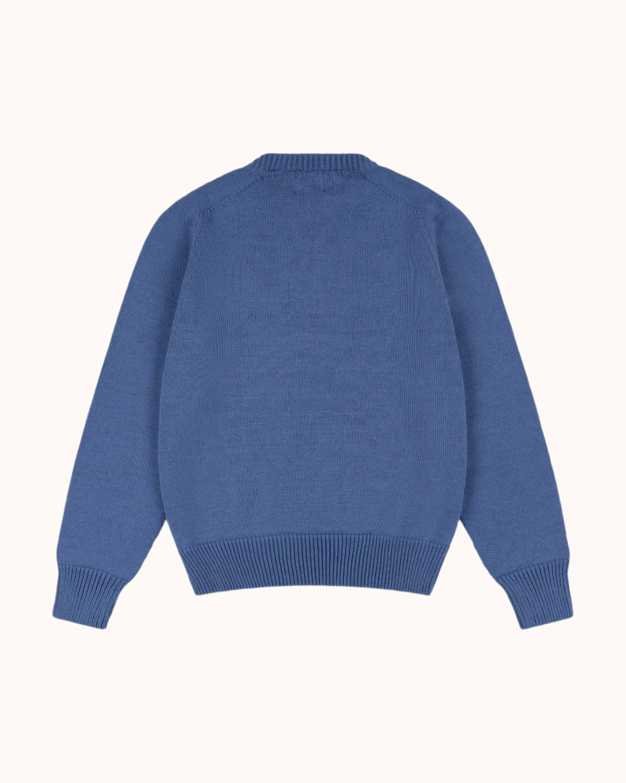 Cotton Crew Neck Sweater - French Blue sold by Natalino product image thumbnail 2