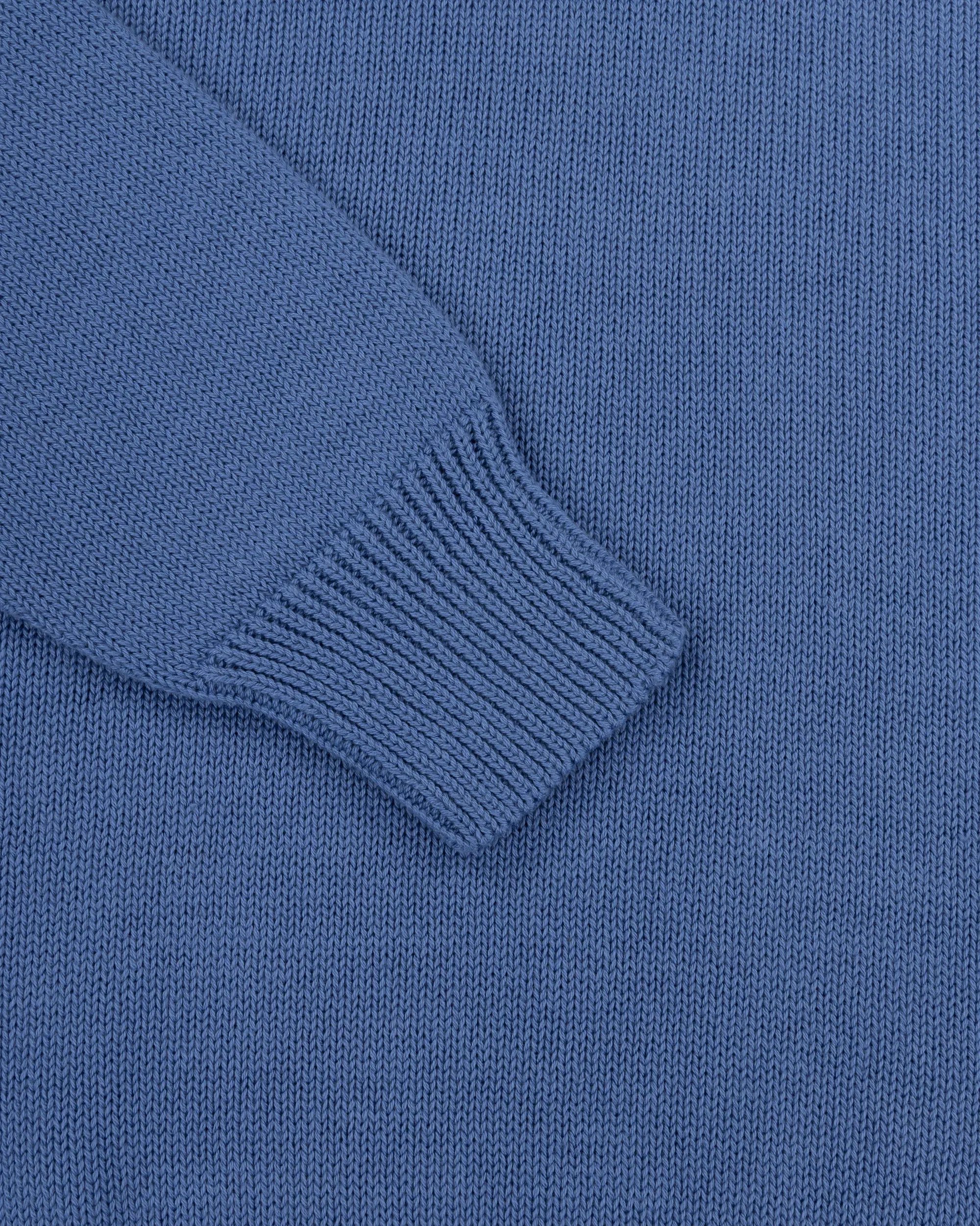 Cotton Crew Neck Sweater - French Blue sold by Natalino product image thumbnail 3