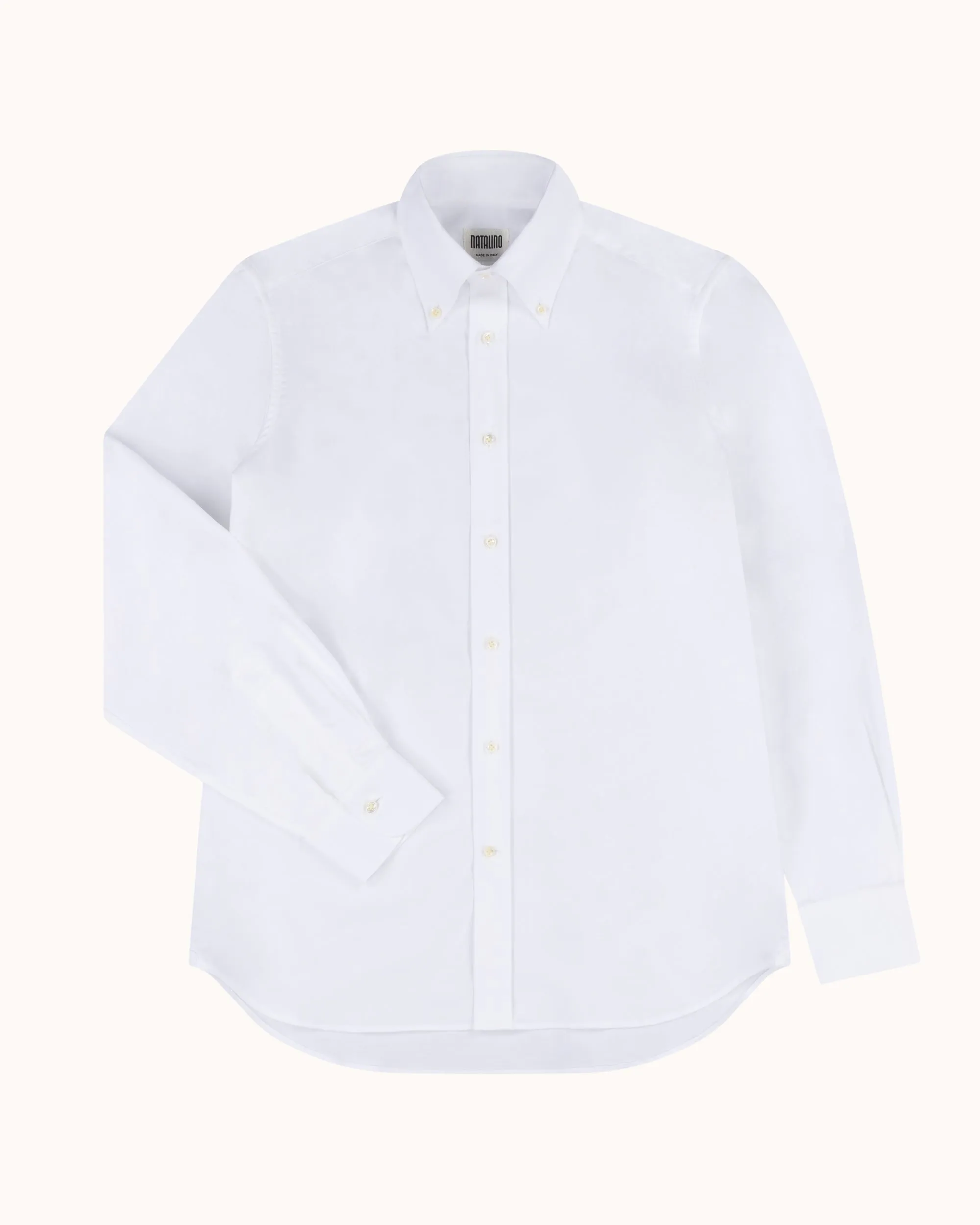 Button Down Collar Shirt - White Oxford Cotton sold by Natalino product image thumbnail 3