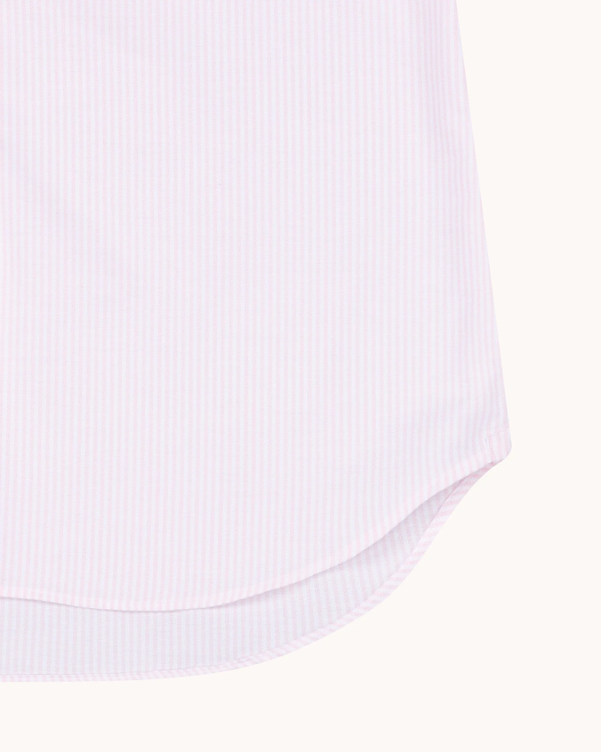 Button Down Collar Shirt - Pink Stripe Oxford Cotton sold by Natalino product image thumbnail 5