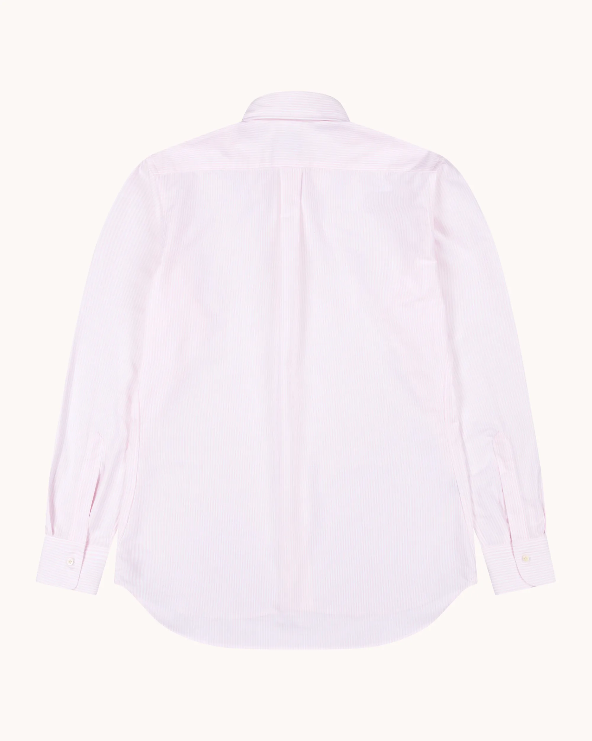Button Down Collar Shirt - Pink Stripe Oxford Cotton sold by Natalino product image thumbnail 4