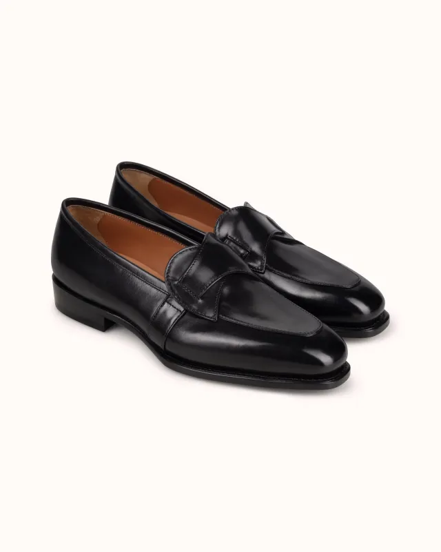 Natalino x CNES Butterfly Loafer - Black Leather sold by Natalino