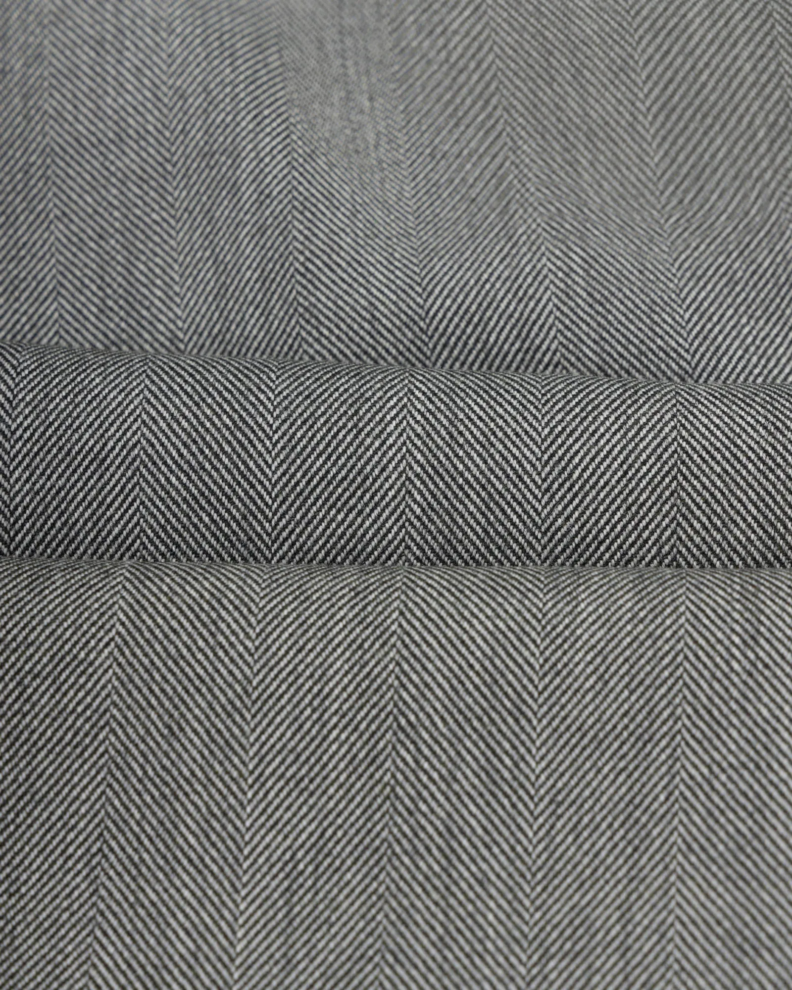 Single Pleat Trouser - Light Grey Herringbone Wool sold by Natalino product image thumbnail 5