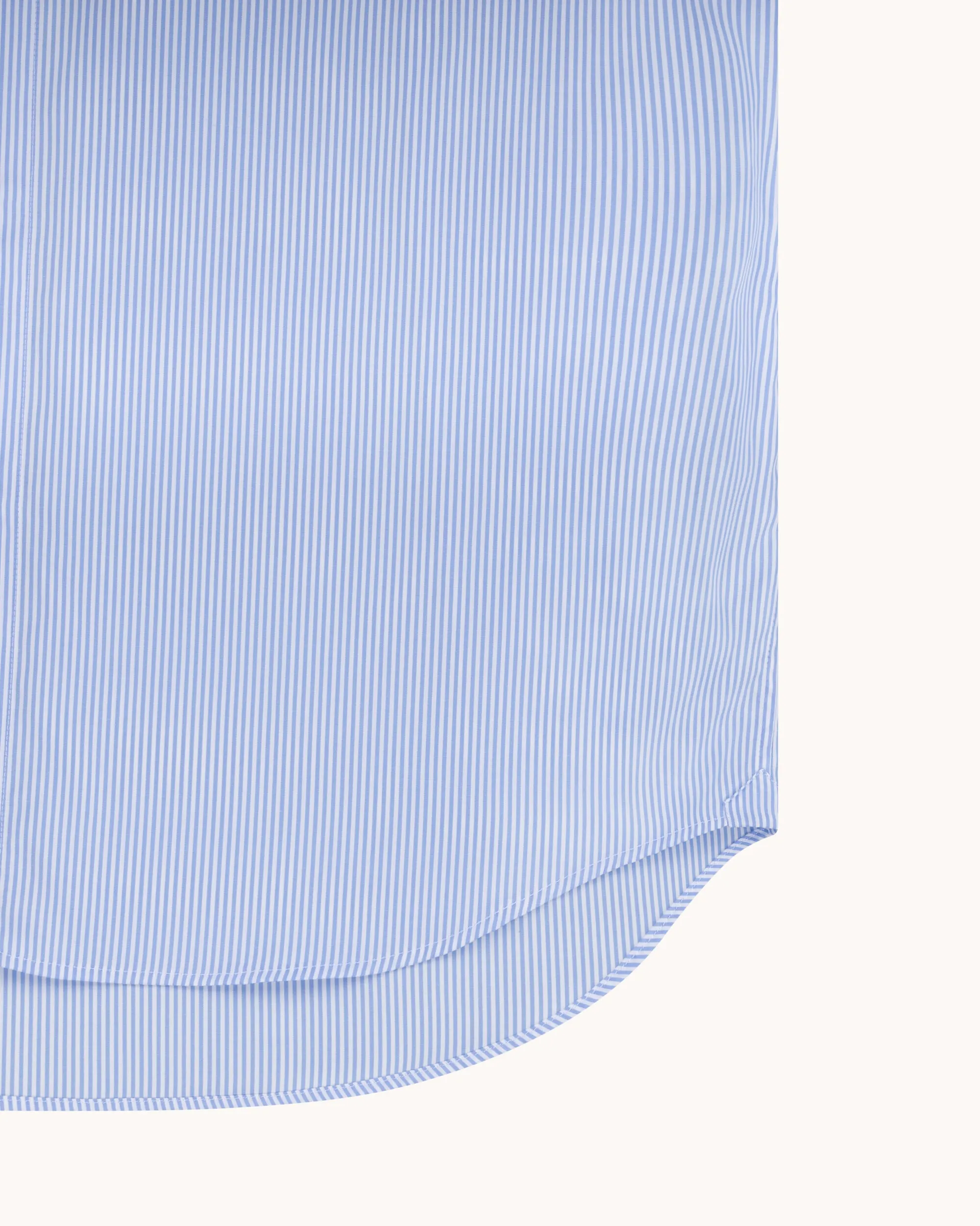 Spread Collar Shirt - Blue Stripe Cotton Poplin sold by Natalino product image thumbnail 5