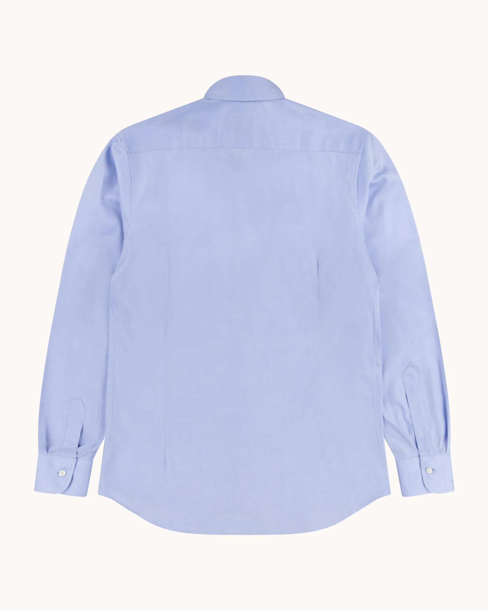Spread Collar Shirt - Light Blue Cotton Poplin sold by Natalino product image thumbnail 4