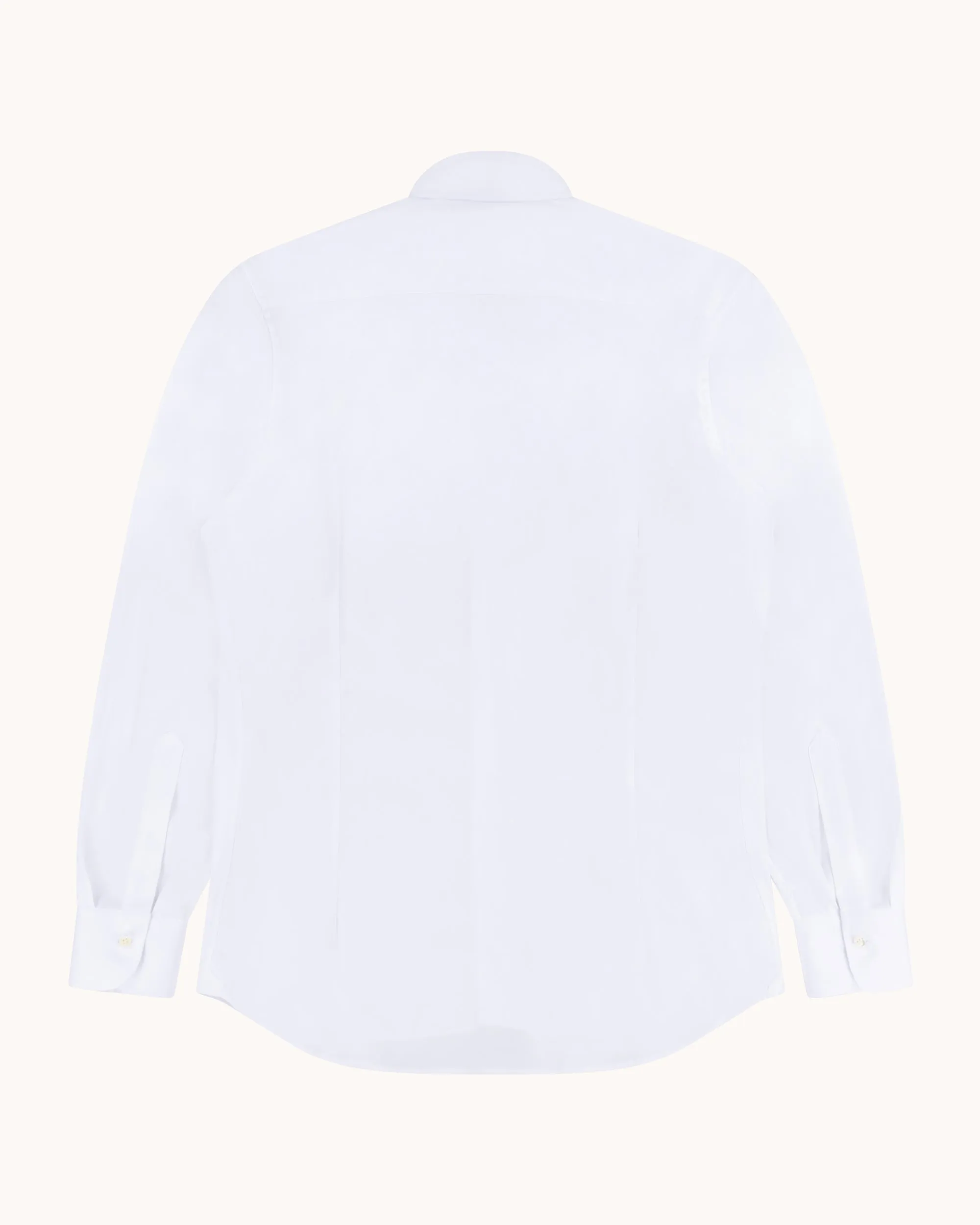 Spread Collar Shirt - White Cotton Poplin sold by Natalino product image thumbnail 4