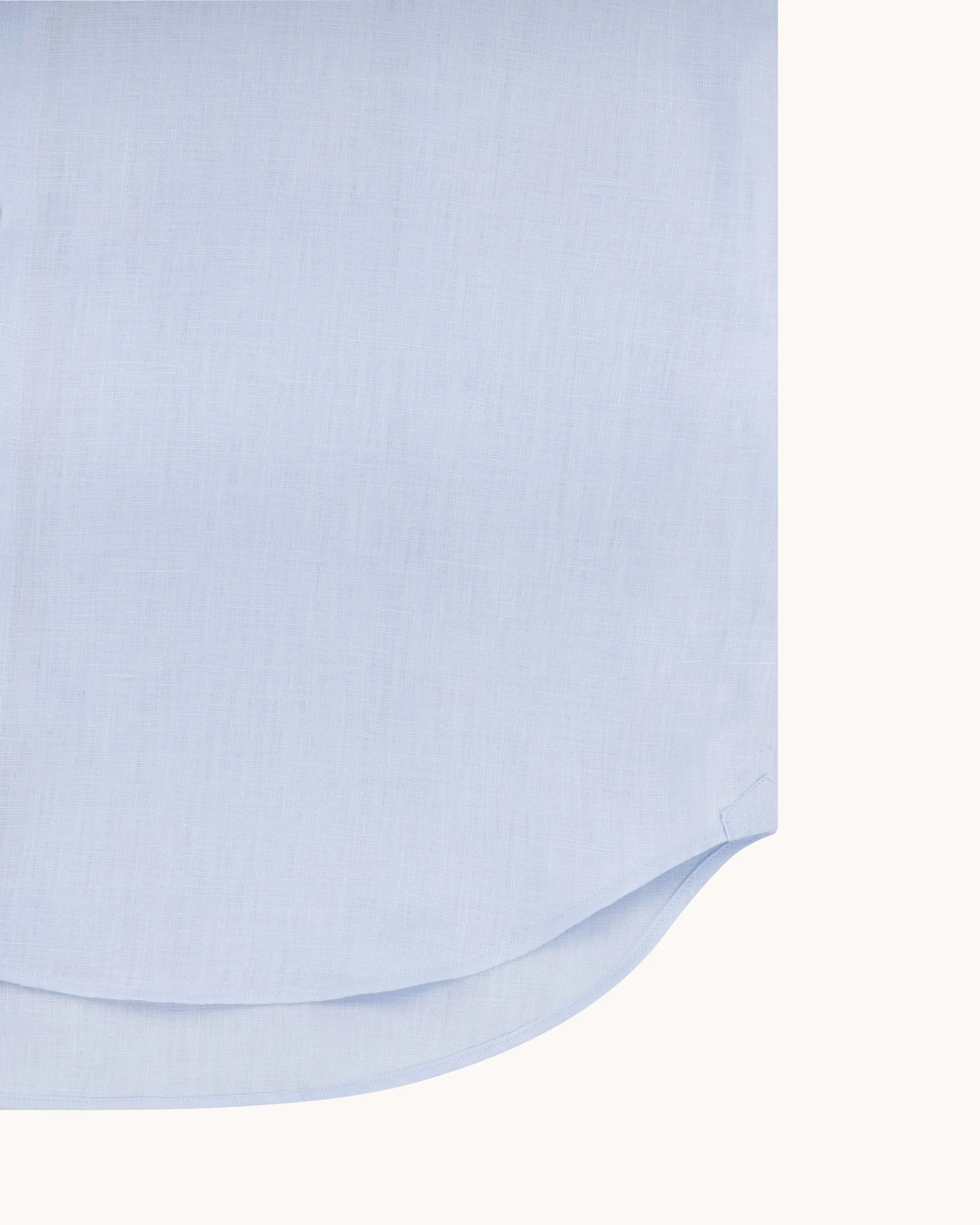 Button Down Collar Shirt - Light Blue Linen sold by Natalino product image thumbnail 5