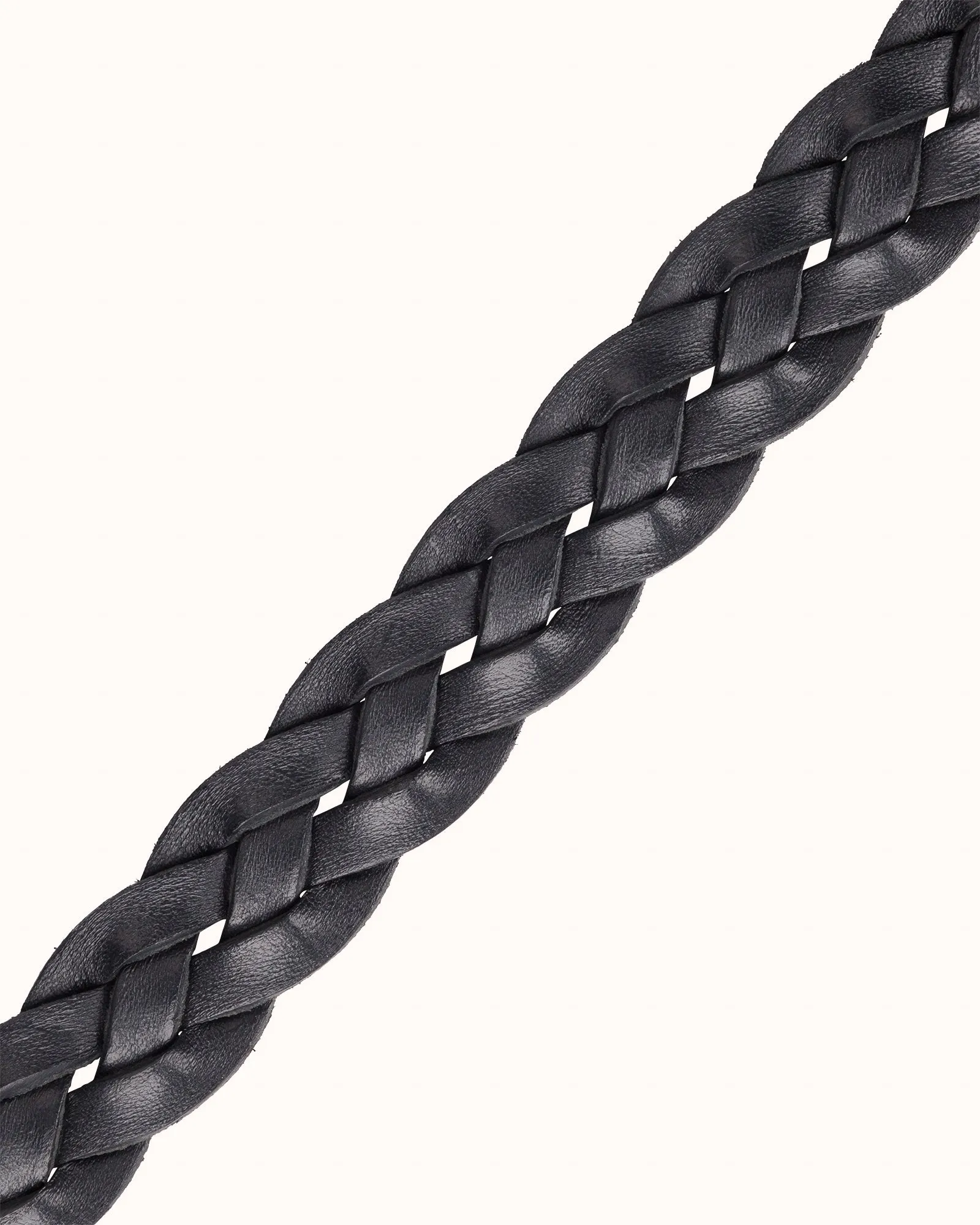 Woven Belt - Black Leather sold by Natalino product image thumbnail 3