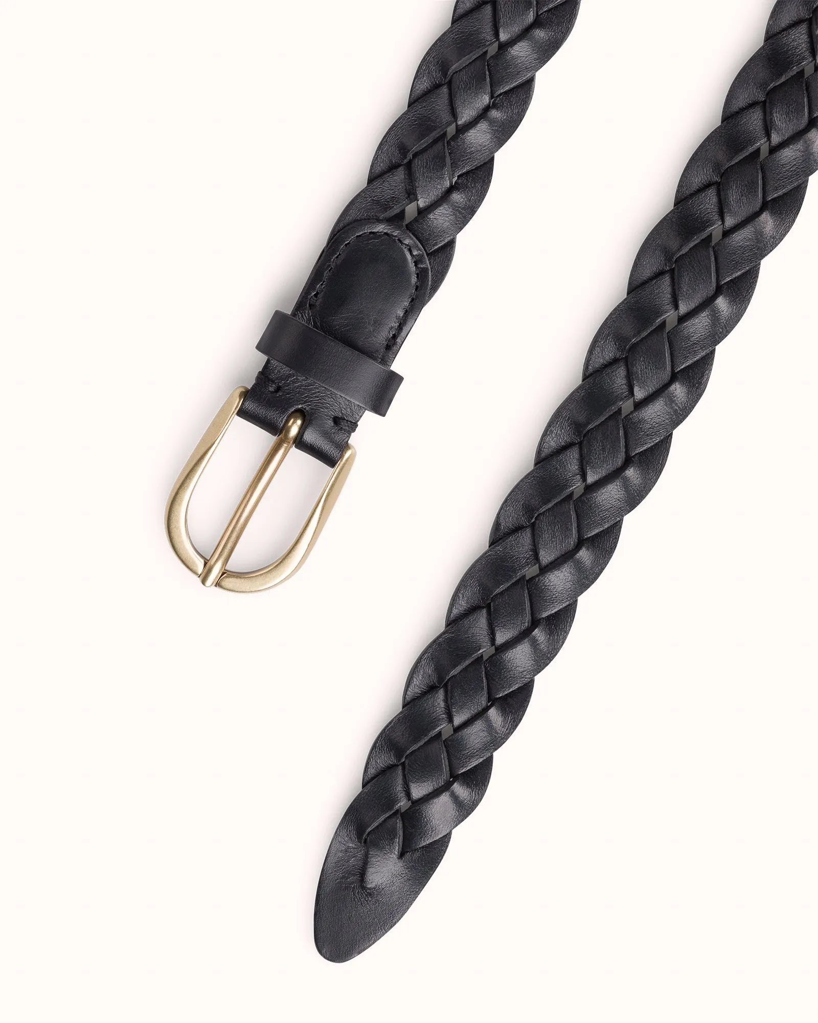 Woven Belt - Black Leather sold by Natalino product image thumbnail 4