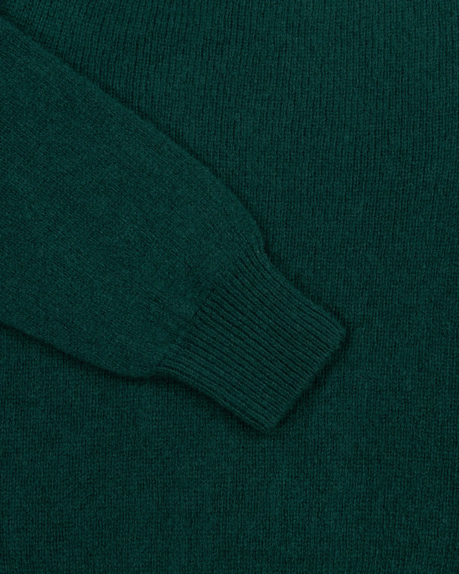 Shetland Wool Crew Neck Sweater - Forest Green sold by Natalino product image thumbnail 4