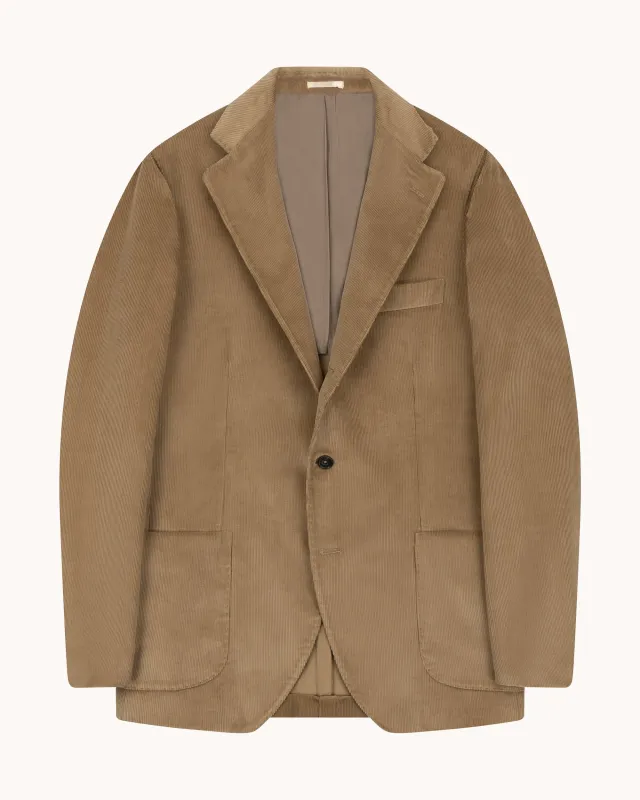 Sport Jacket - Beige Cotton Corduroy made by Natalino