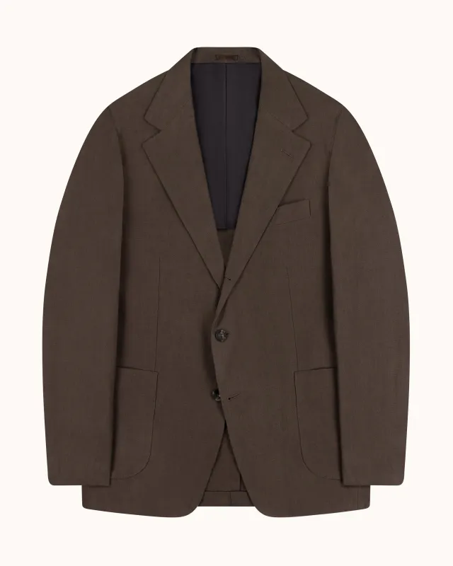 Sport Jacket - Cocoa Linen made by Natalino