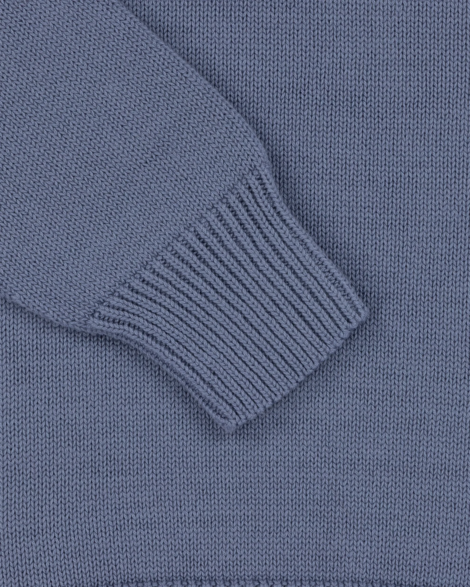 Cotton Crew Neck Sweater - Dusty Blue sold by Natalino product image thumbnail 4