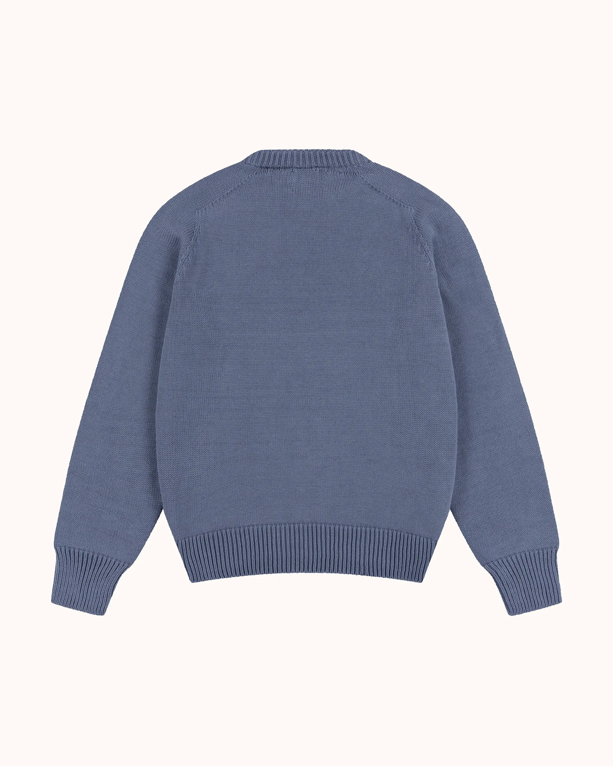 Cotton Crew Neck Sweater - Dusty Blue sold by Natalino product image thumbnail 2