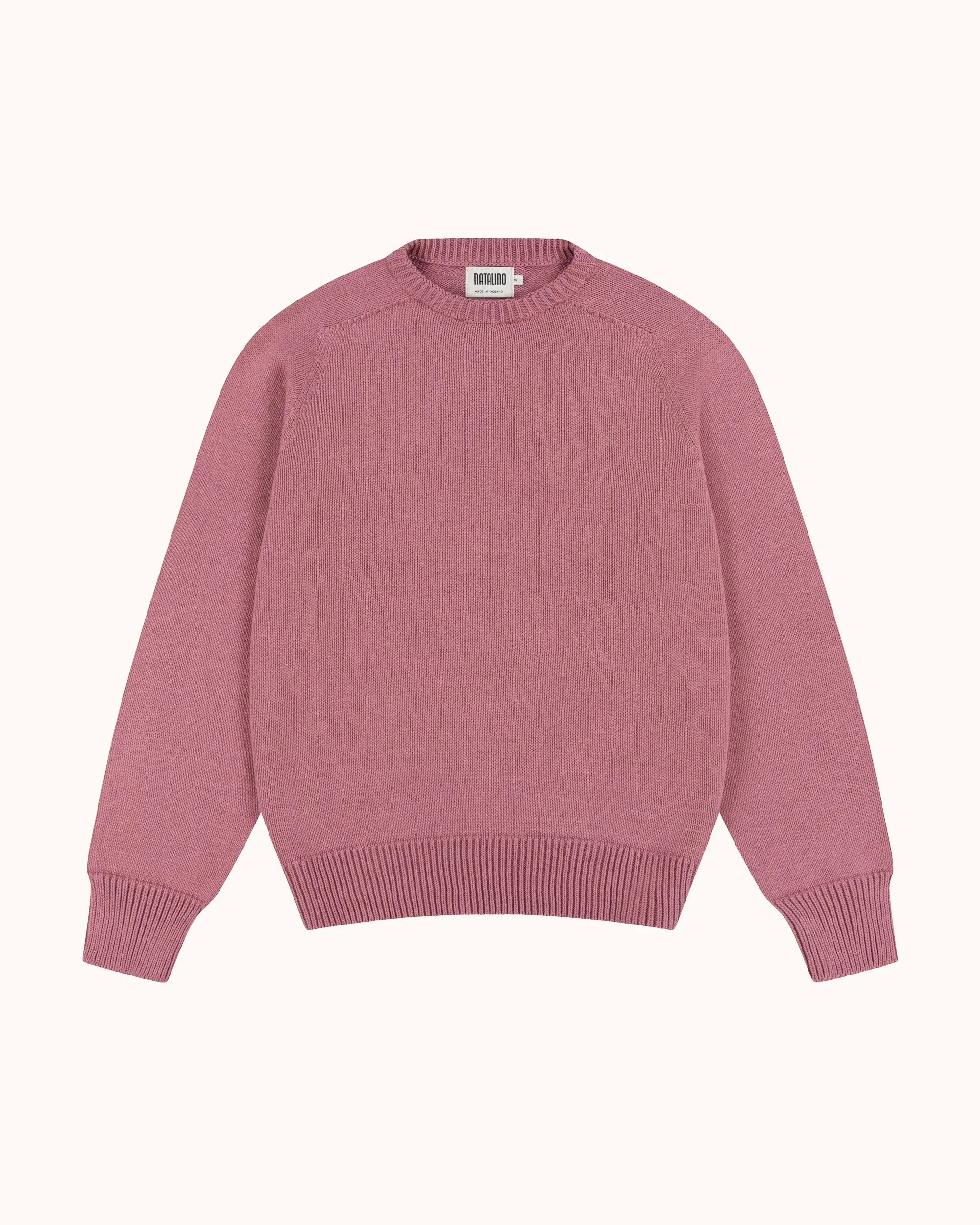 Cotton Crew Neck Sweater - Dusty Pink sold by Natalino