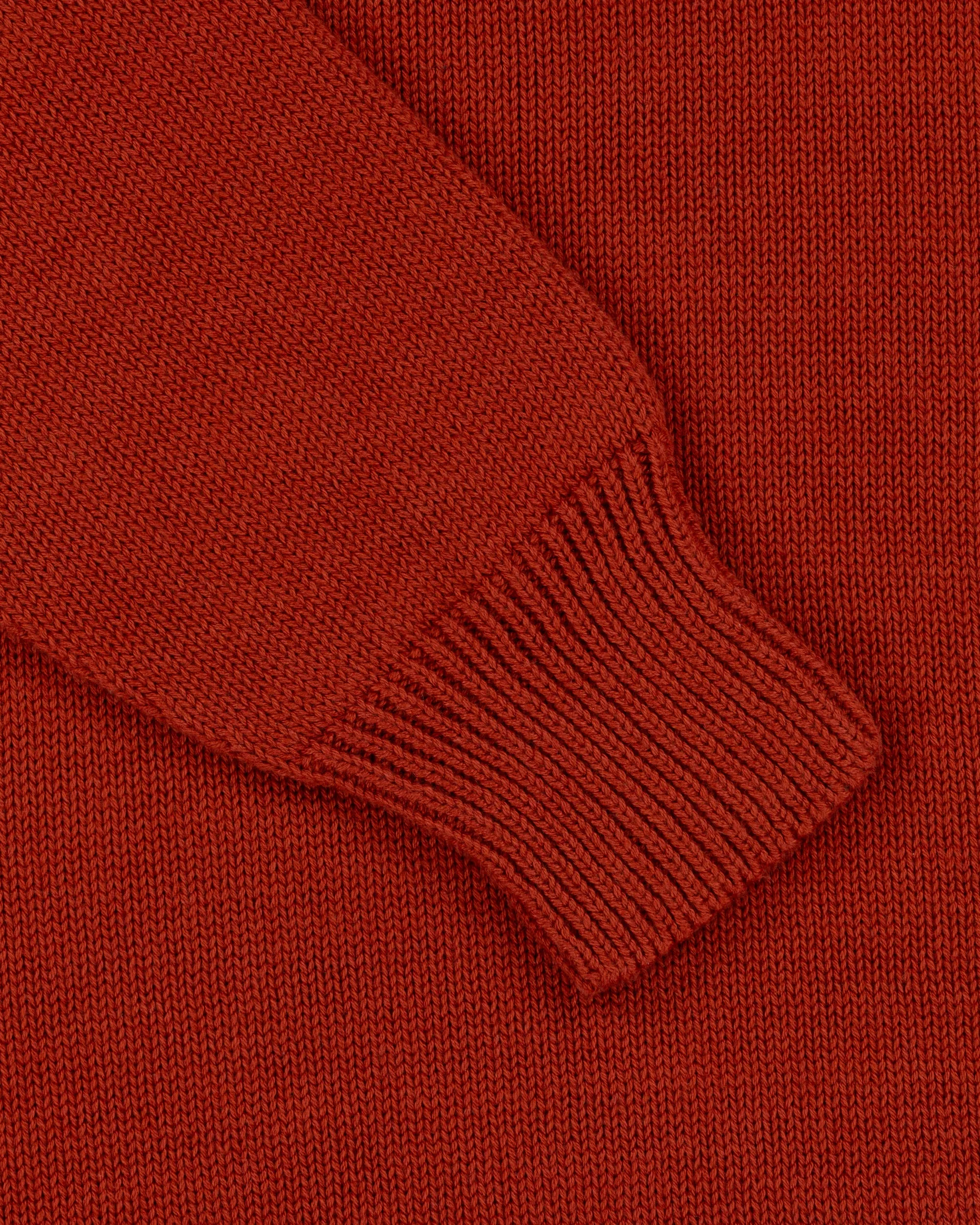 Cotton Crew Neck Sweater - Terracotta sold by Natalino product image thumbnail 3