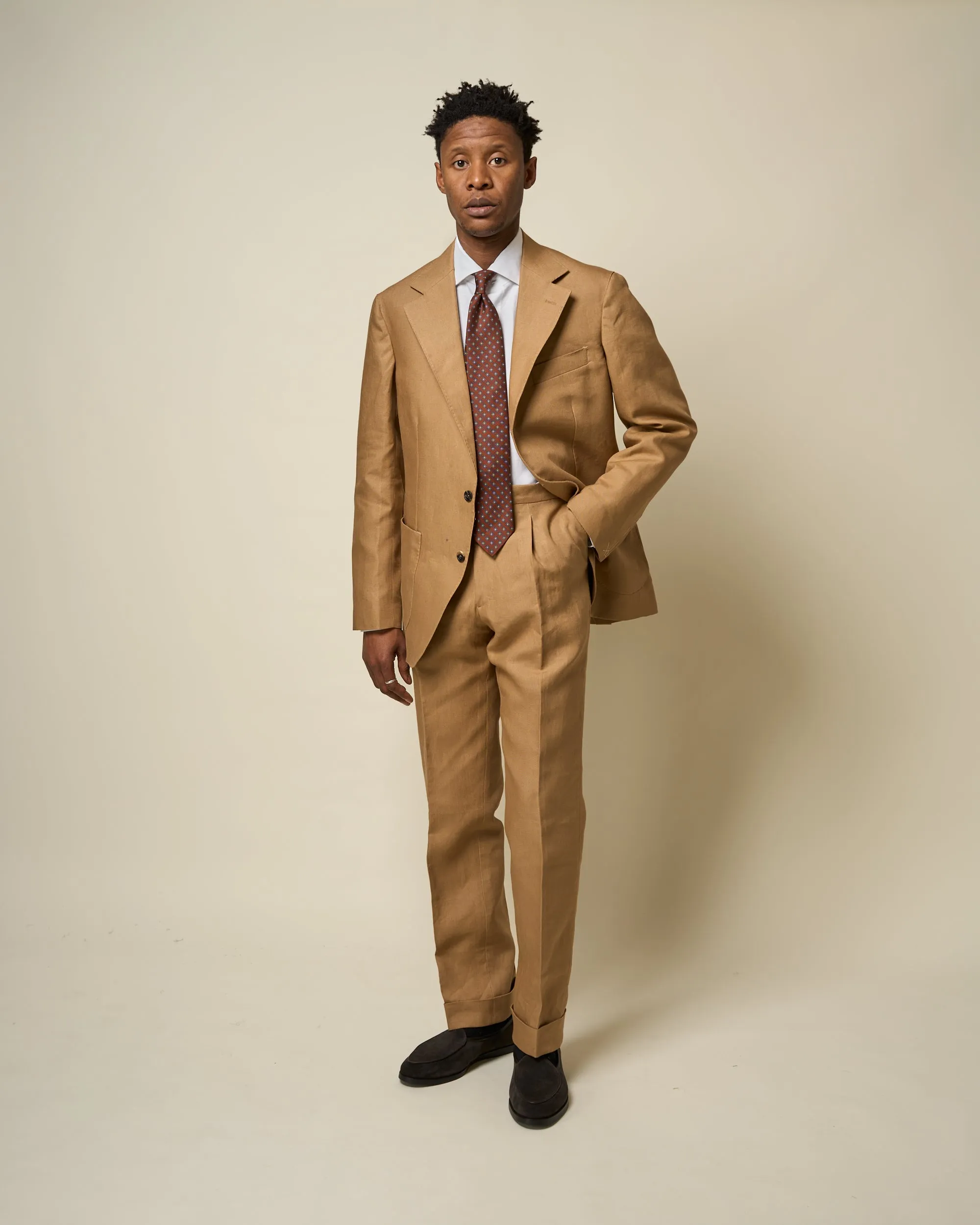 Sport Jacket - Tan Linen sold by Natalino product image thumbnail 5