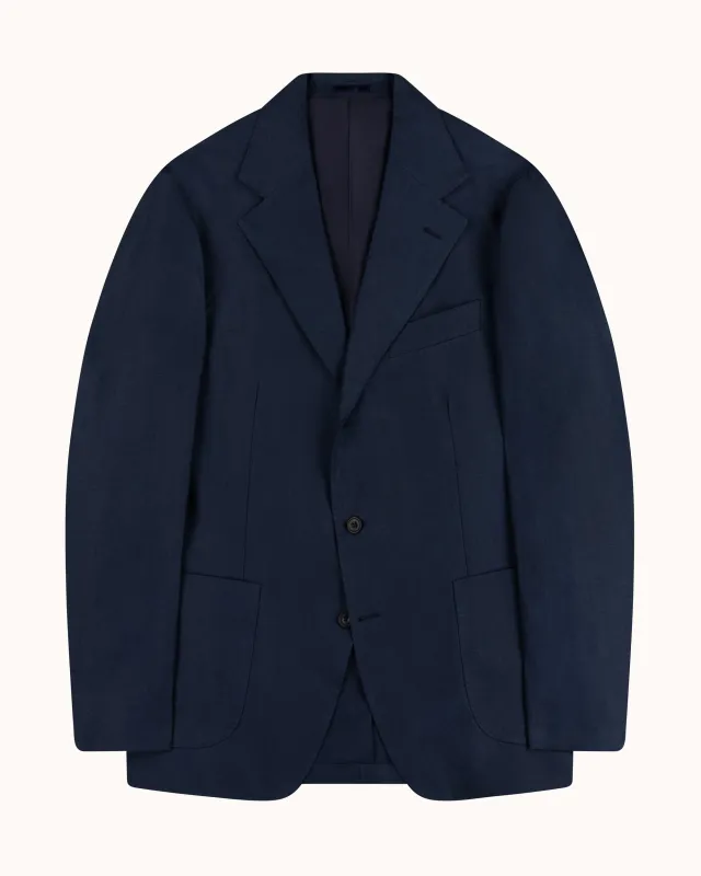 Sport Jacket - Navy Slate Linen made by Natalino