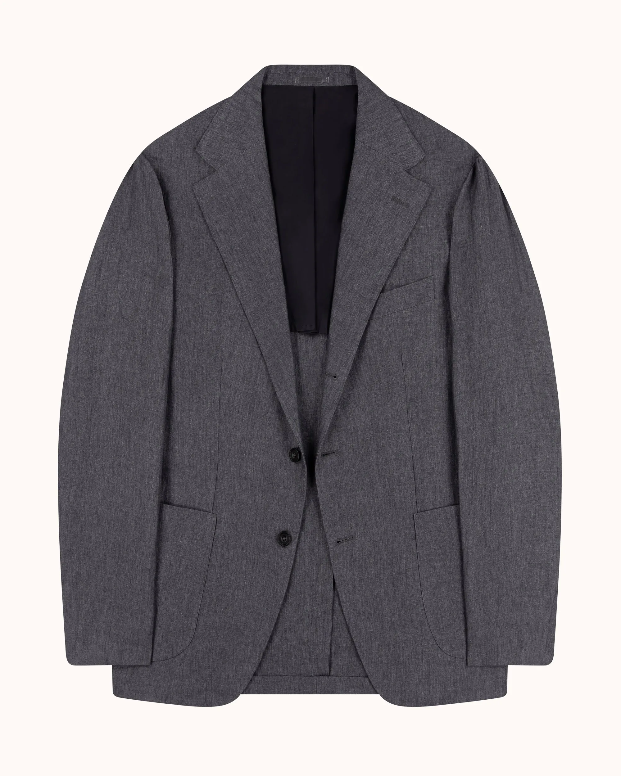 Sport Jacket - Grey High Twist Linen sold by Natalino product image thumbnail 3