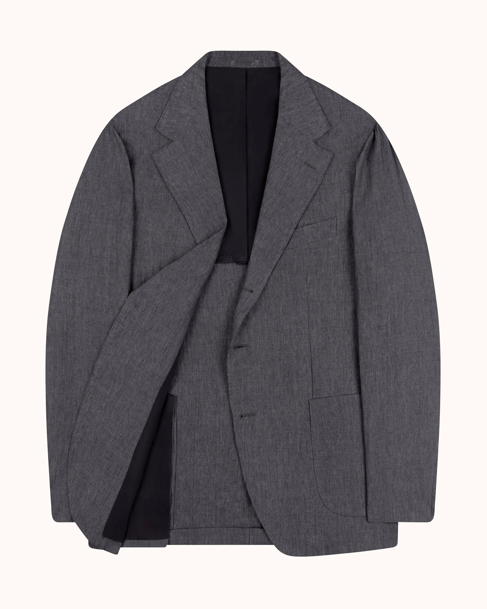 Sport Jacket - Grey High Twist Linen sold by Natalino product image thumbnail 2