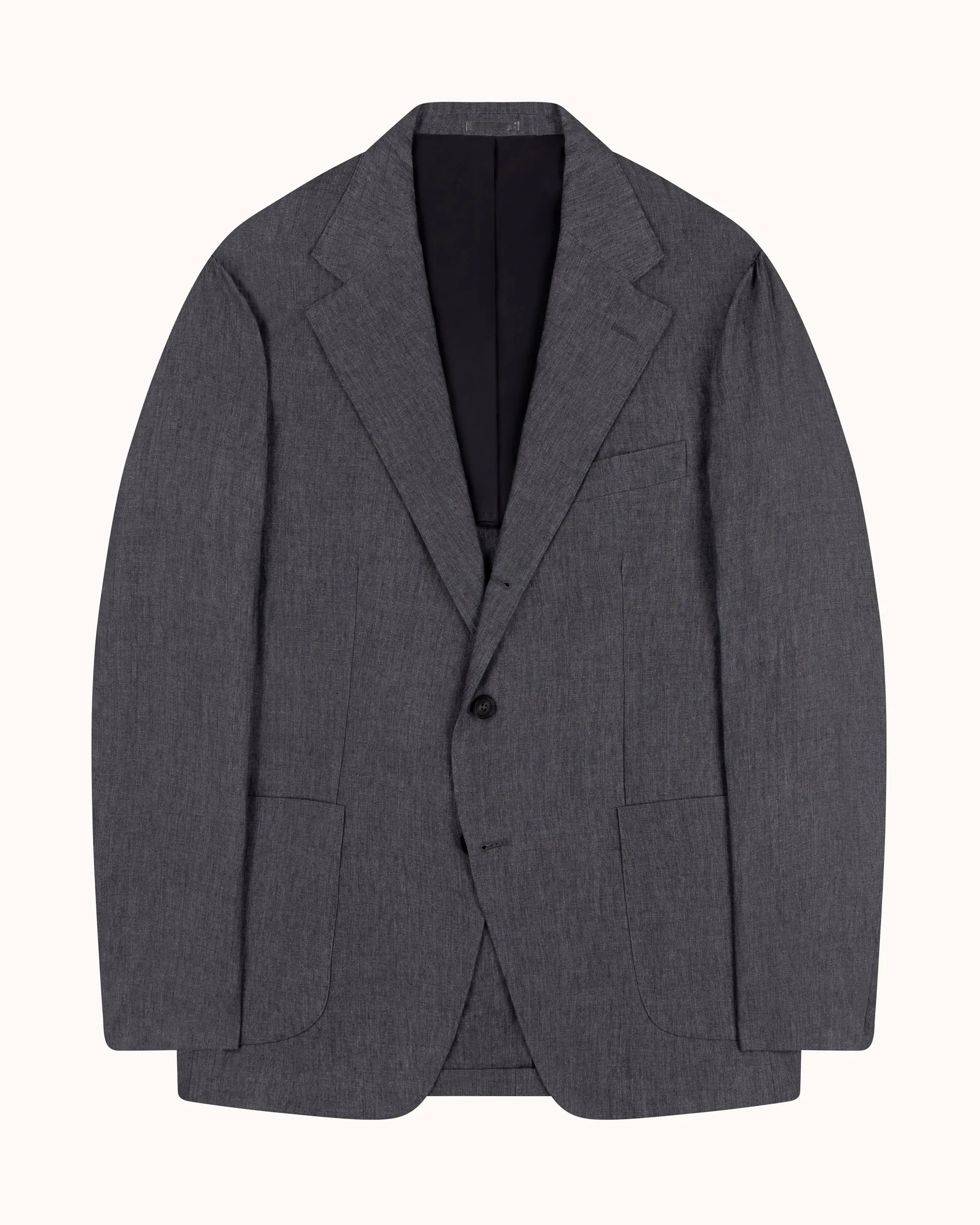 Sport Jacket - Grey High Twist Linen sold by Natalino