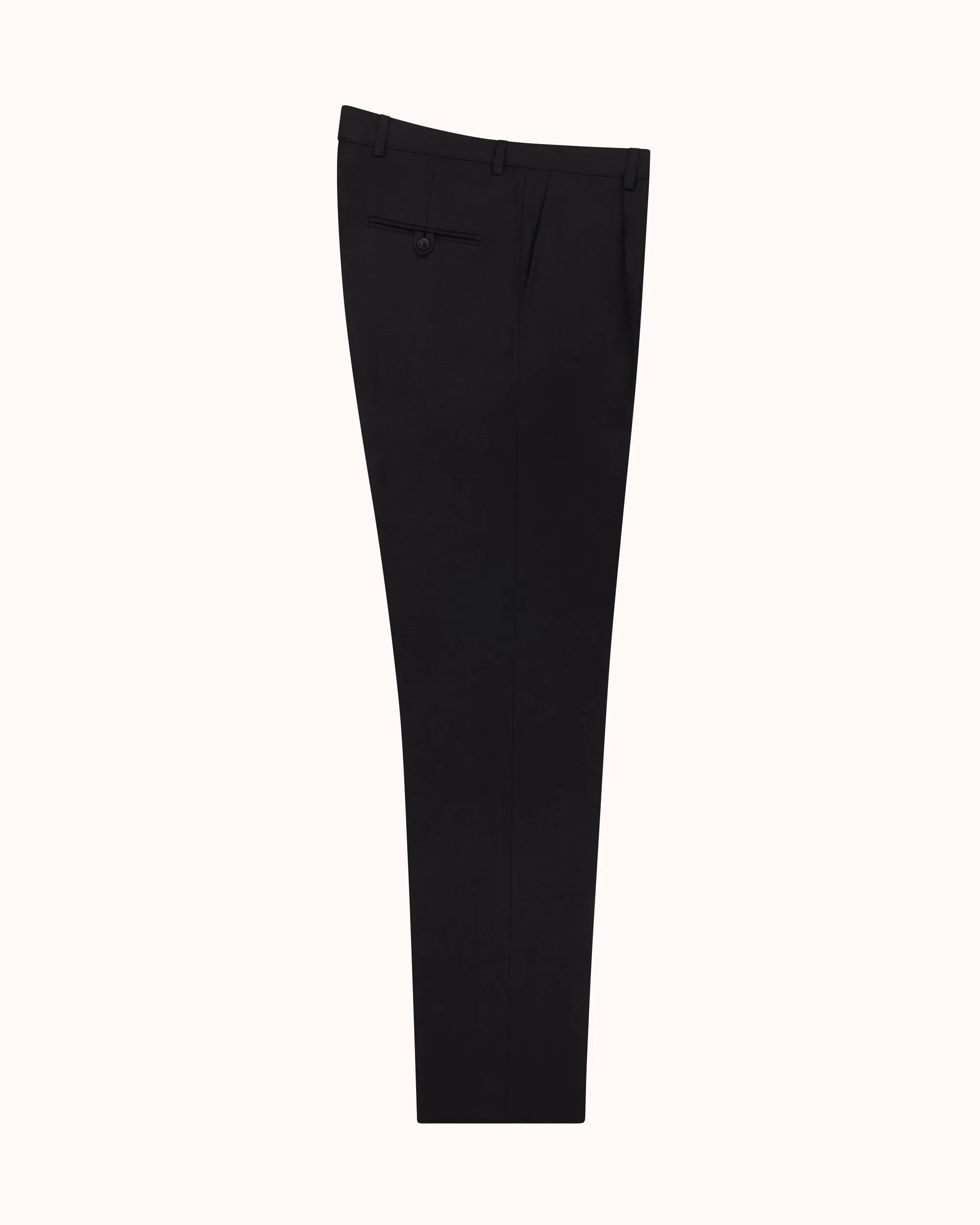 Casual Relaxed Pleated Trouser - Black Linen sold by Natalino product image thumbnail 3