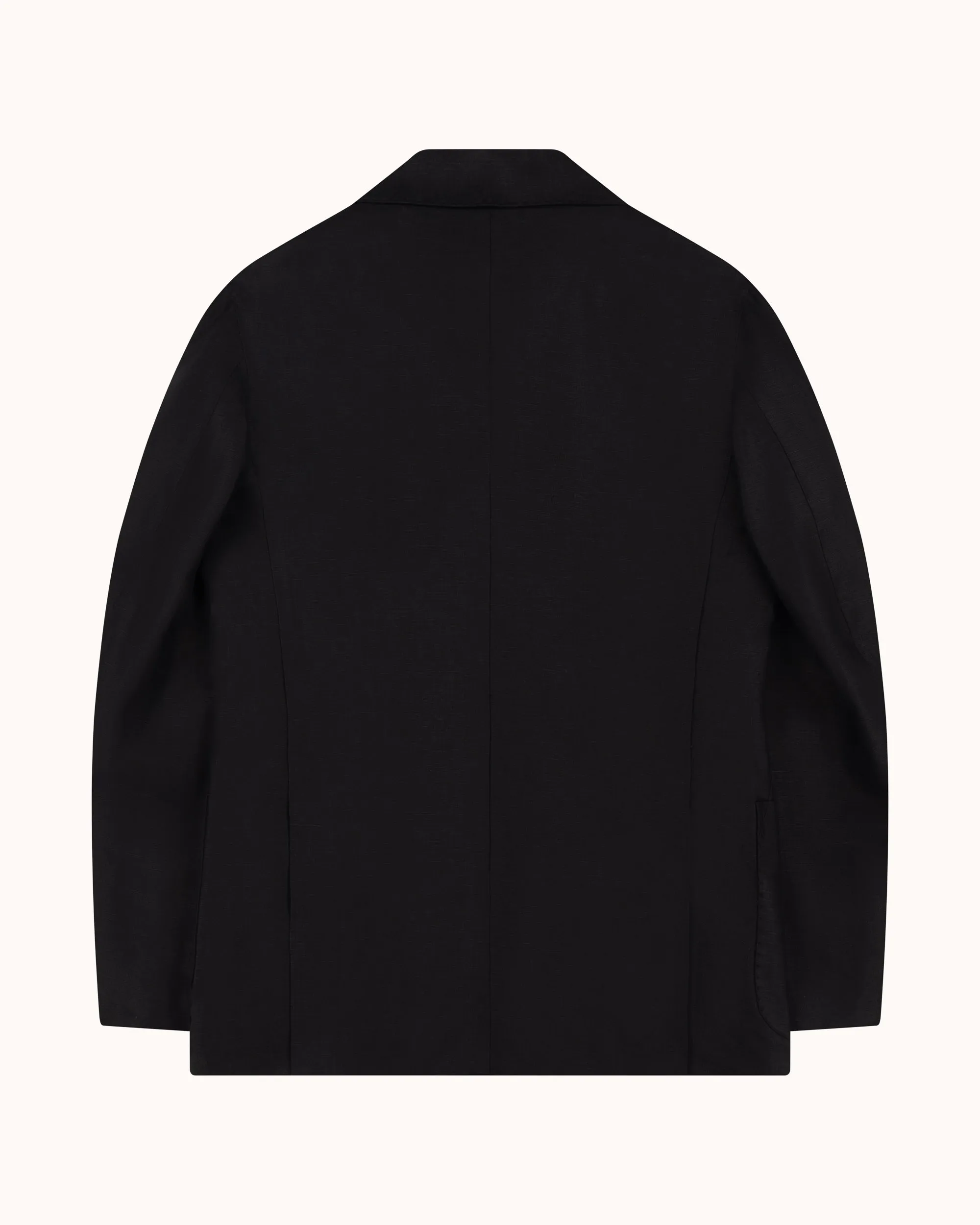 Double Breasted Sport Jacket - Black Linen sold by Natalino product image thumbnail 5