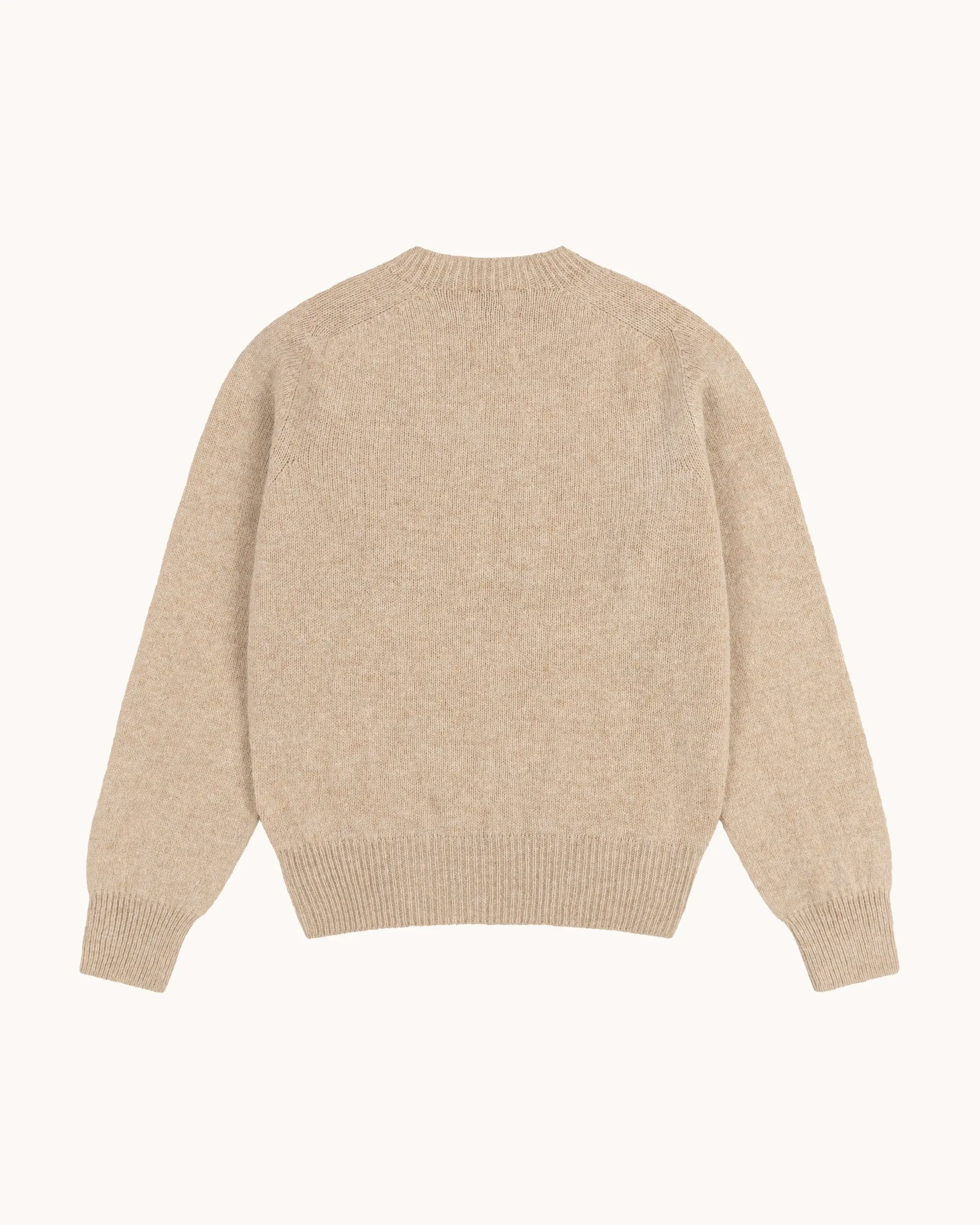 Shetland Wool Crew Neck Sweater - Oat sold by Natalino product image thumbnail 2